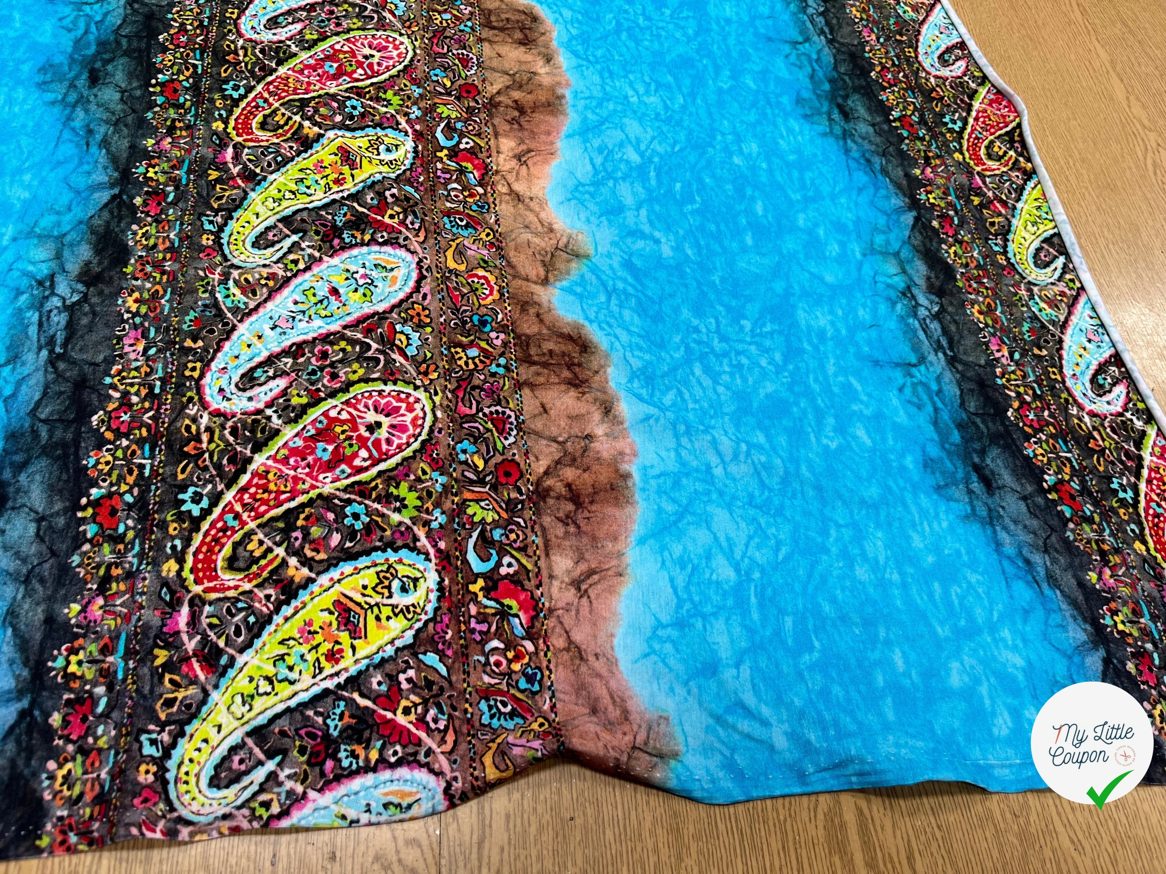 JERSEY DE COTON IMPRIMÉ PIMENT MULTICOLORES - My Little Coupon