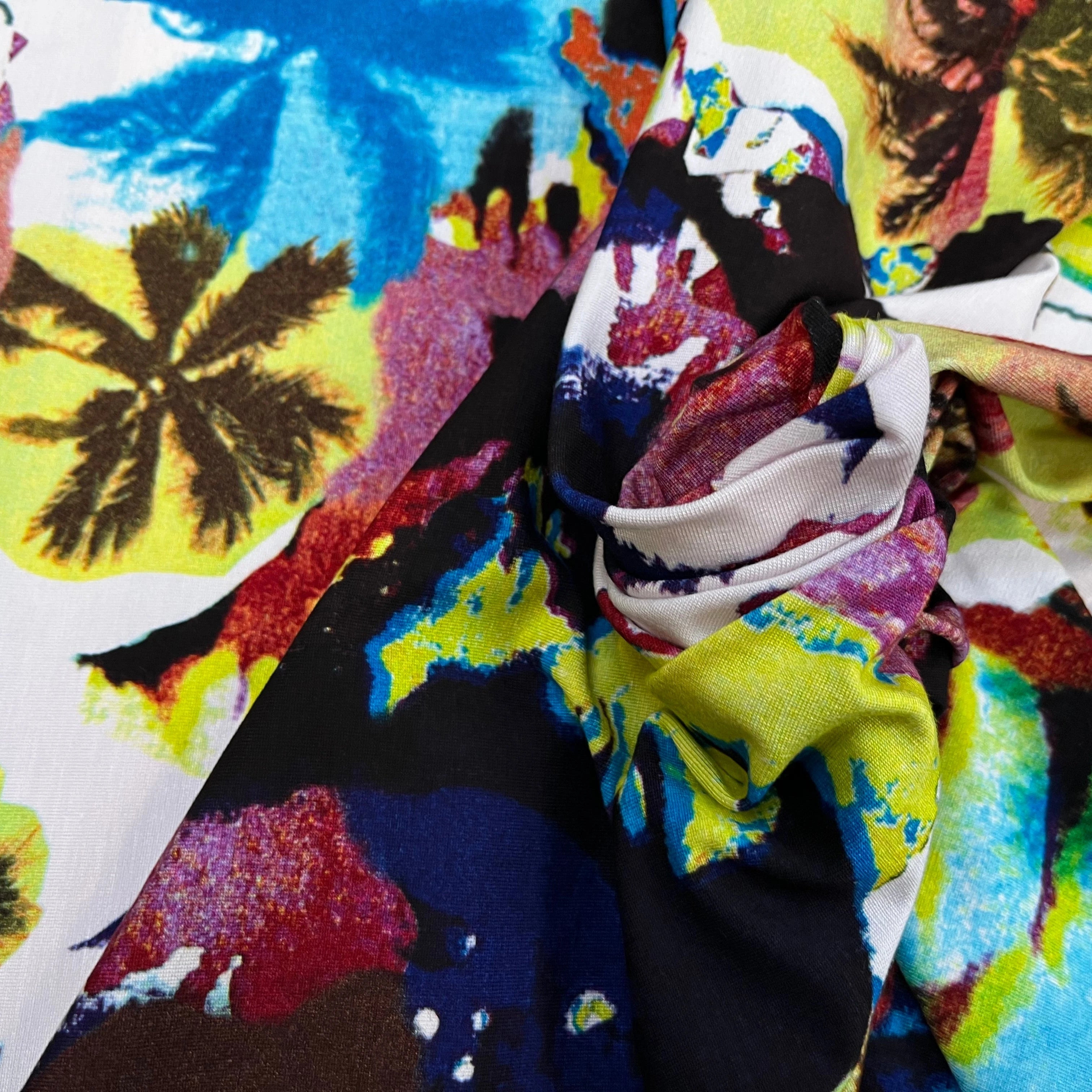 JERSEY DE COTON IMPRIMÉ POP ART - My Little Coupon