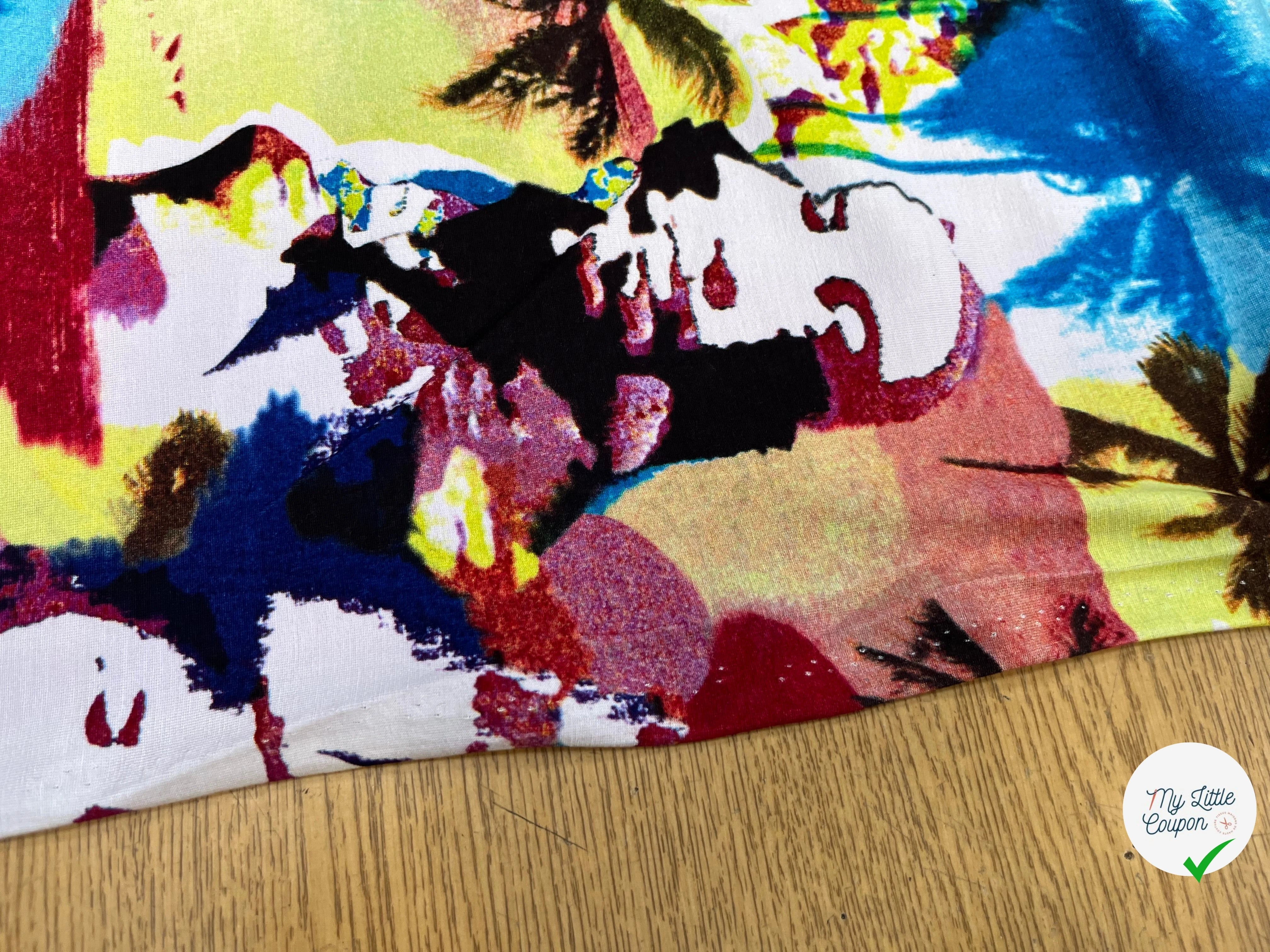 JERSEY DE COTON IMPRIMÉ POP ART - My Little Coupon