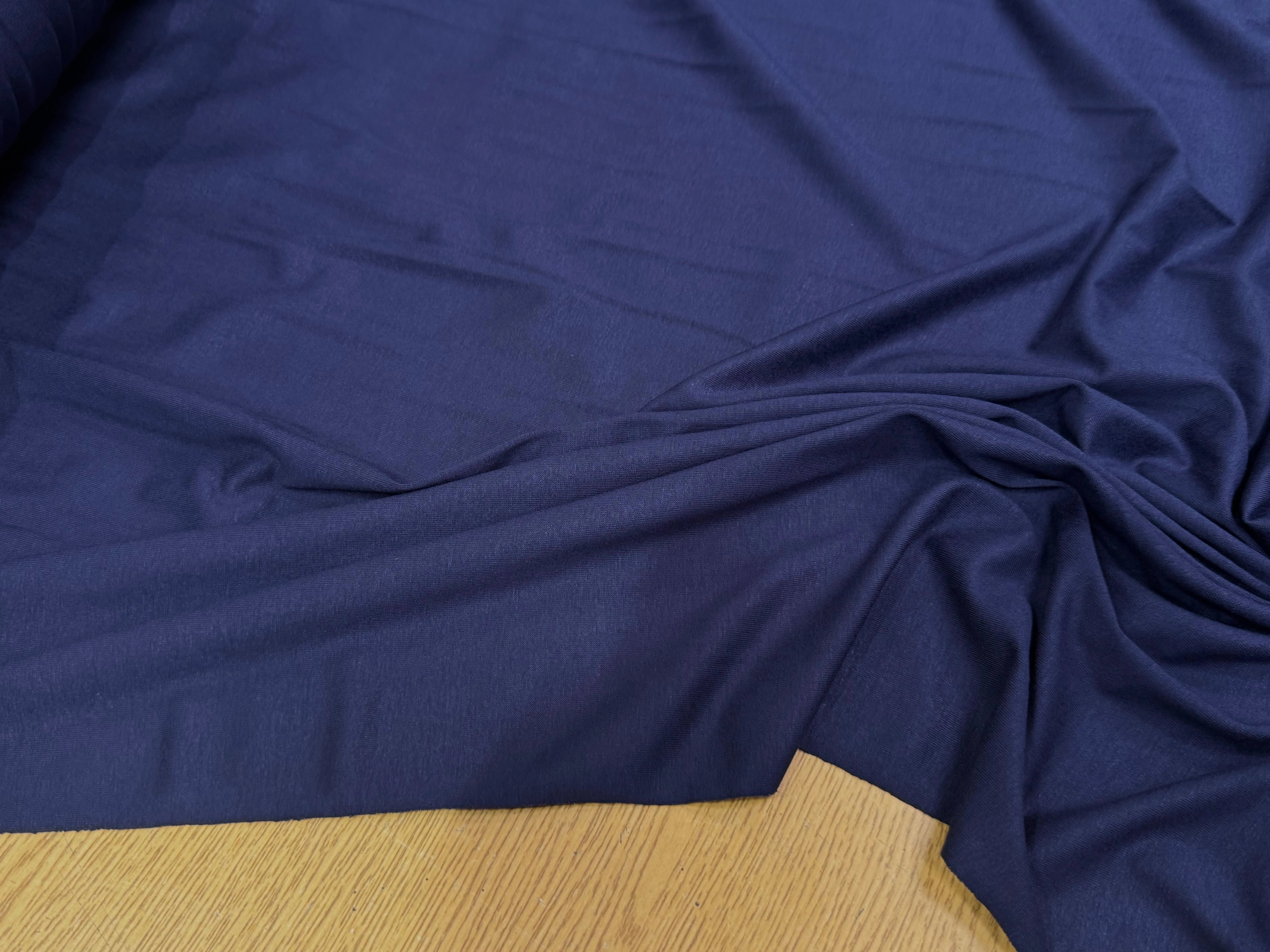 JERSEY DE COTON LEGER BLUE ULTRA STRETCH - My Little Coupon