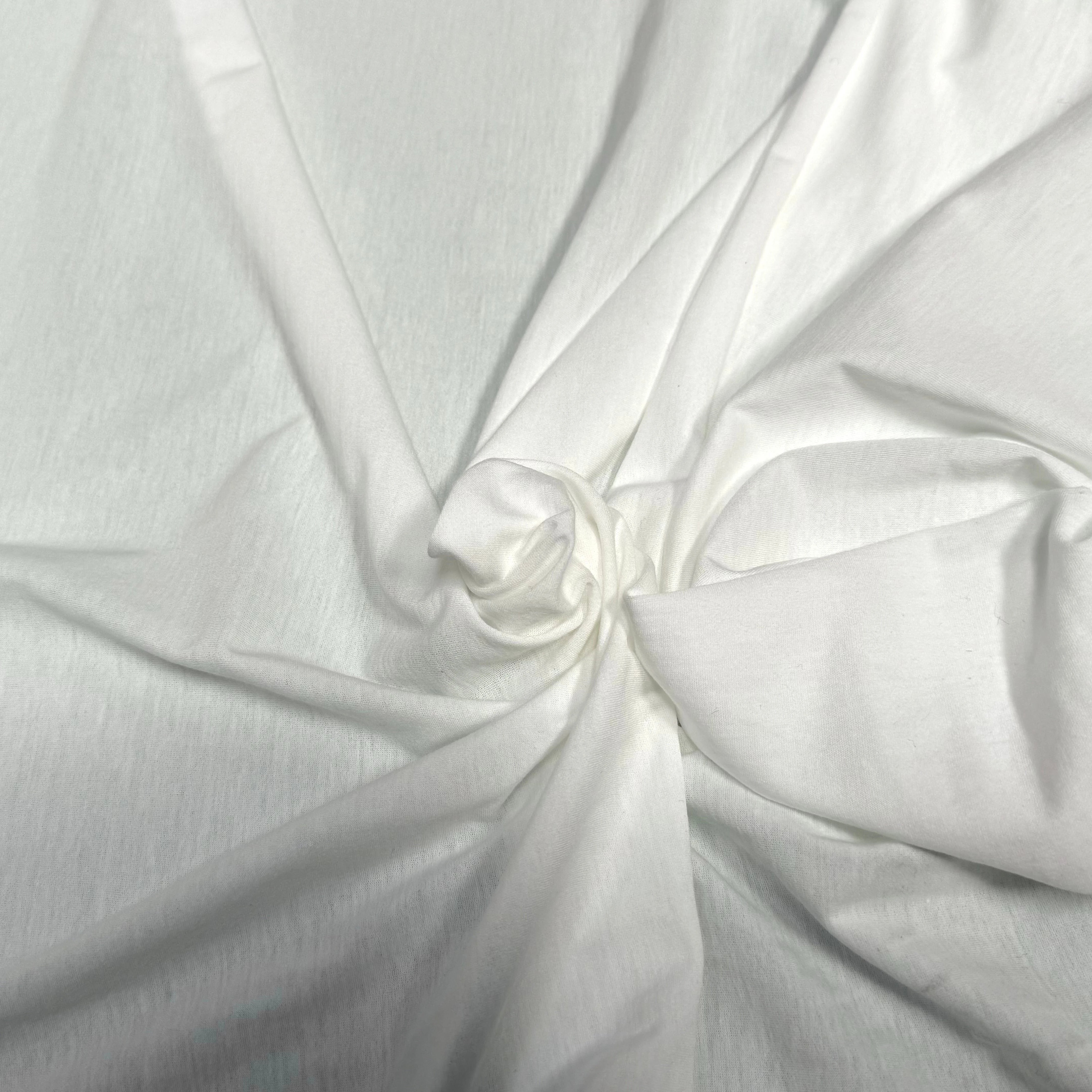 JERSEY DE COTON LÉGER DOUX BLANC - My Little Coupon