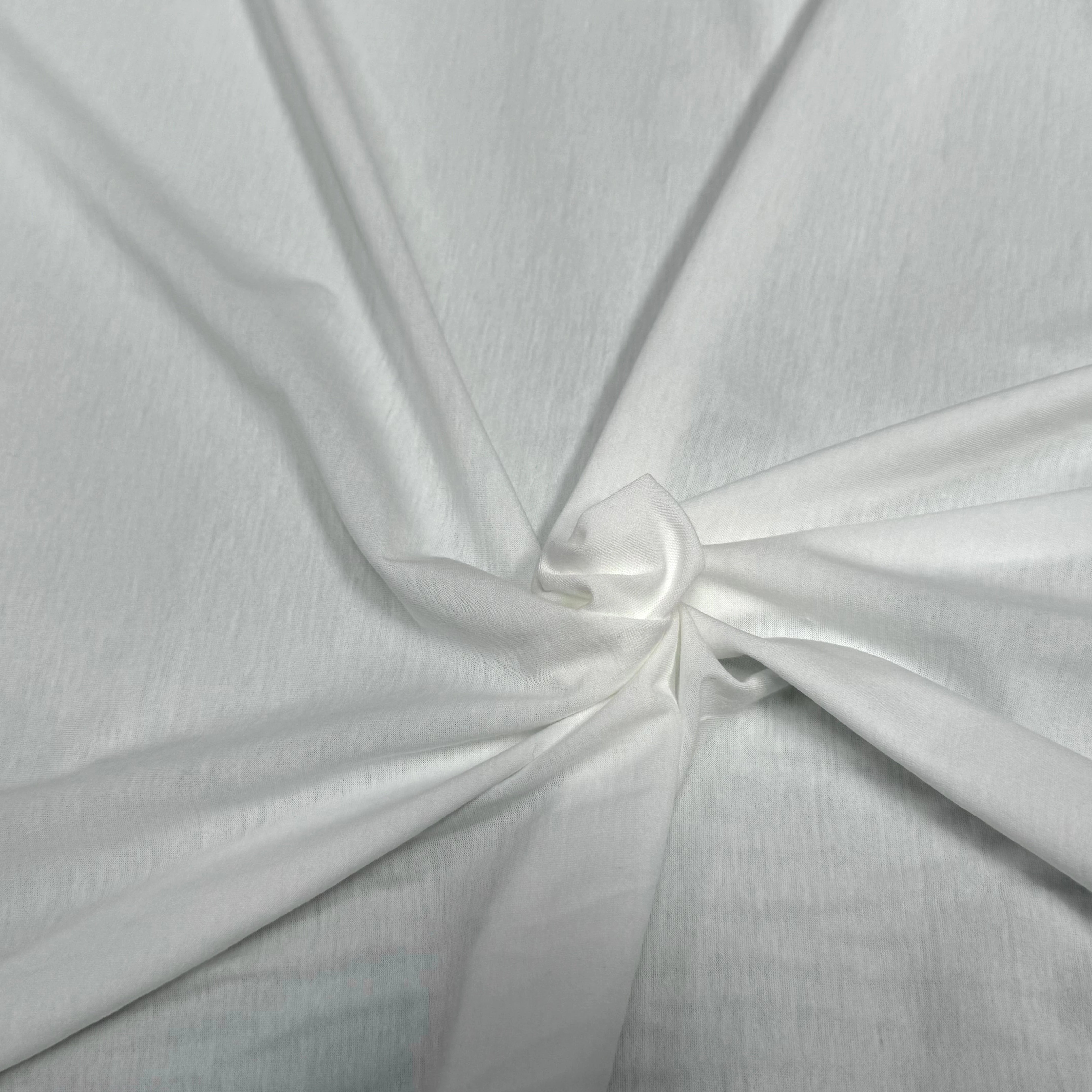 JERSEY DE COTON LÉGER DOUX BLANC - My Little Coupon