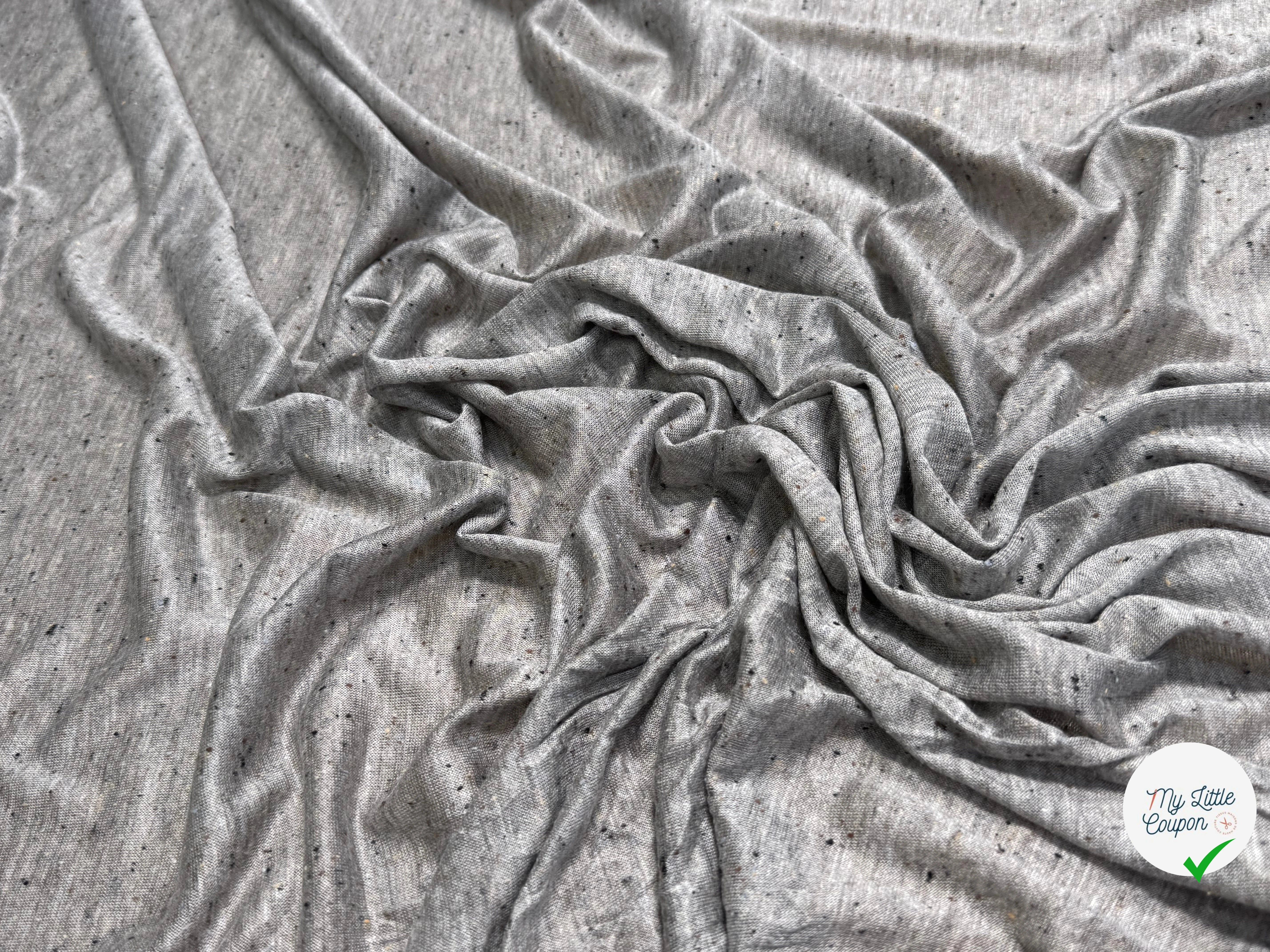 JERSEY DE COTON LÉGER SOFT GRIS - My Little Coupon
