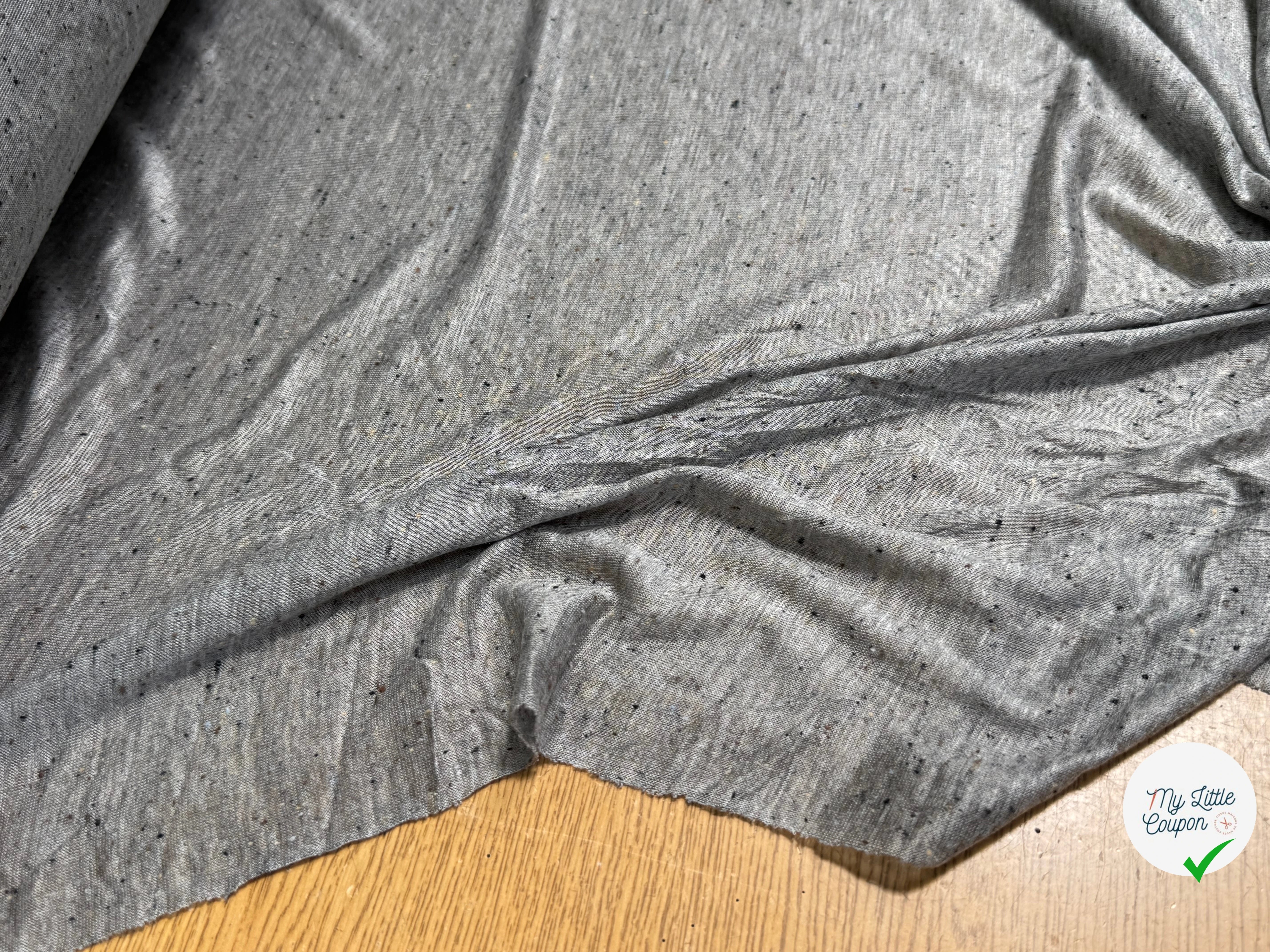 JERSEY DE COTON LÉGER SOFT GRIS - My Little Coupon