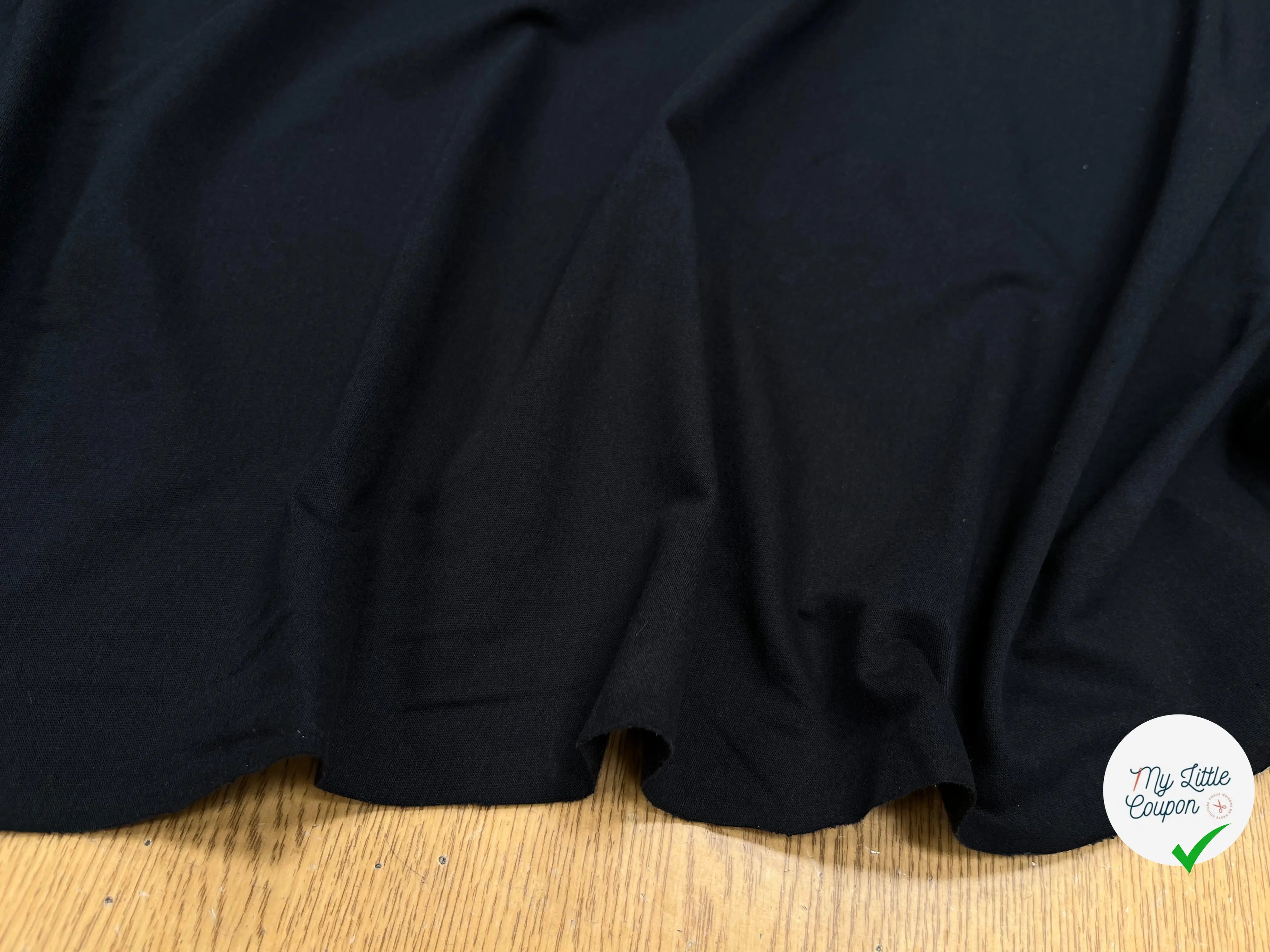 JERSEY DE COTON MARINE NOIR - My Little Coupon