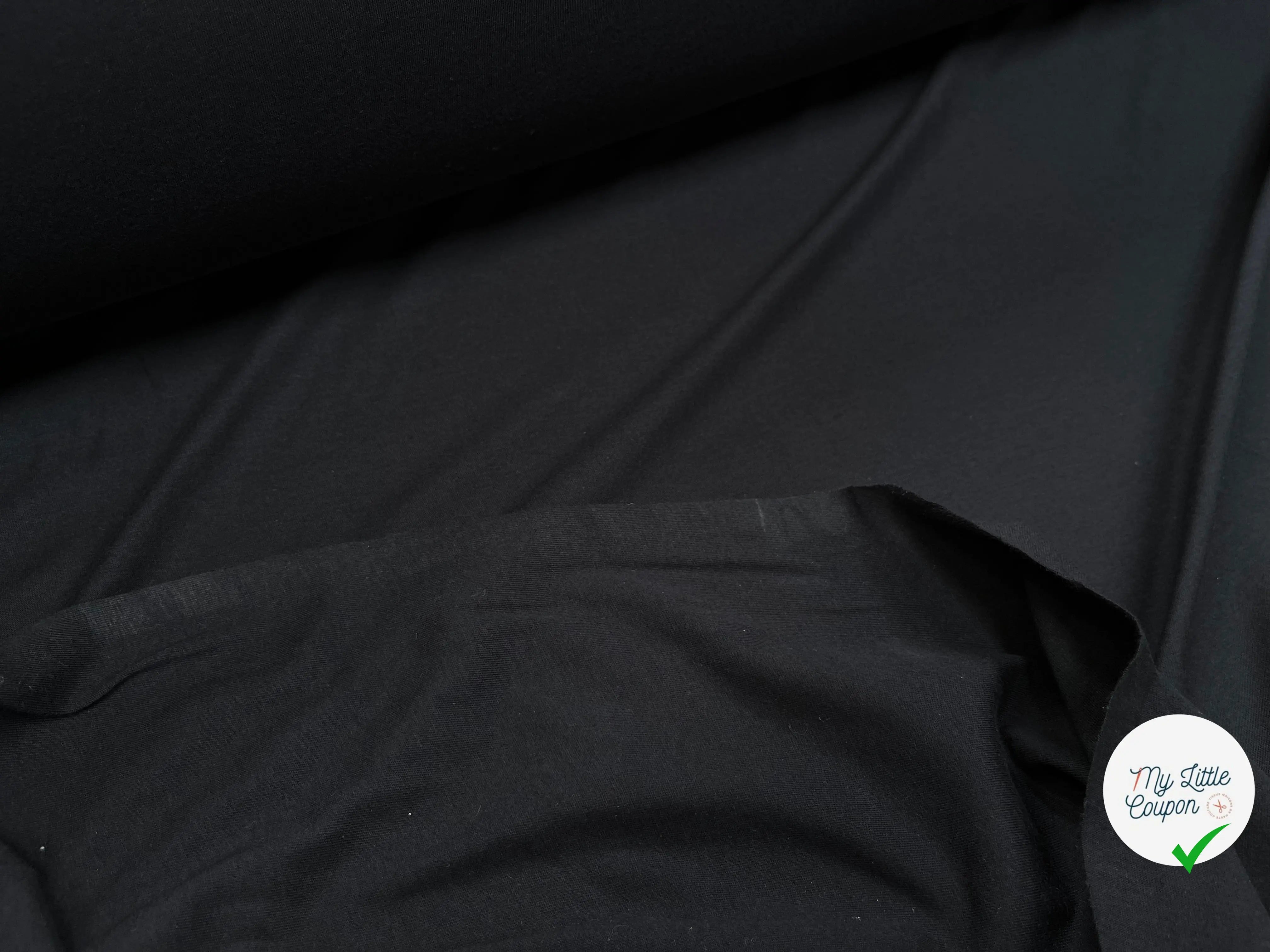 JERSEY DE COTON MARINE NOIR - My Little Coupon