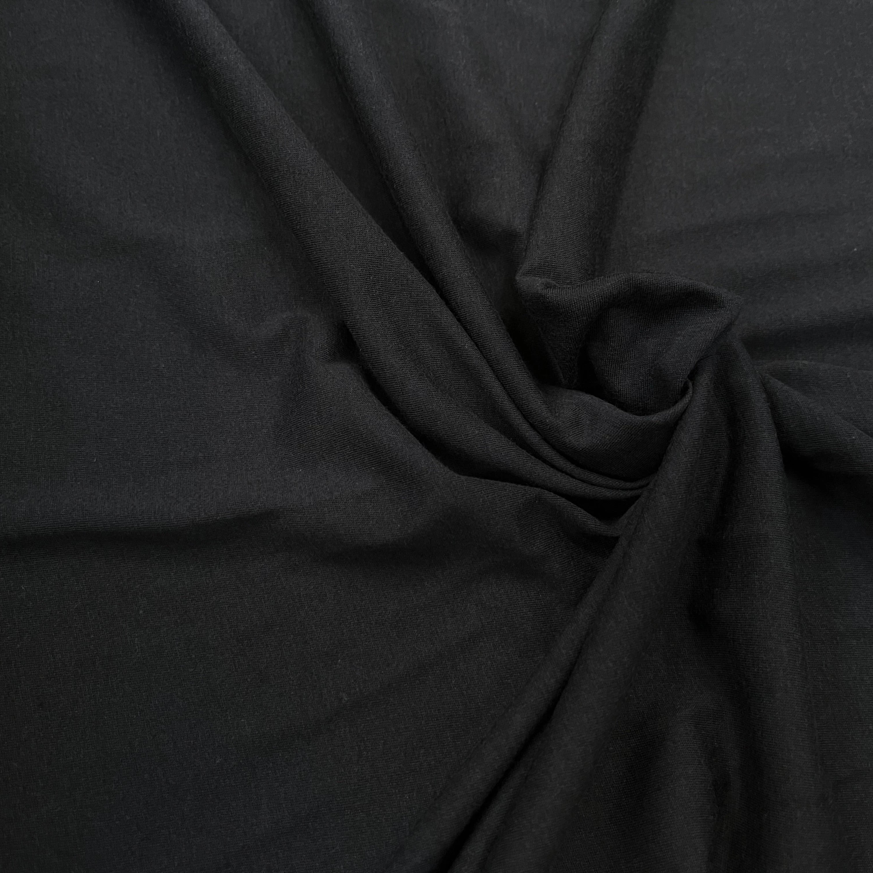 JERSEY DE COTON NOIR 150CM 100% COTON - My Little Coupon