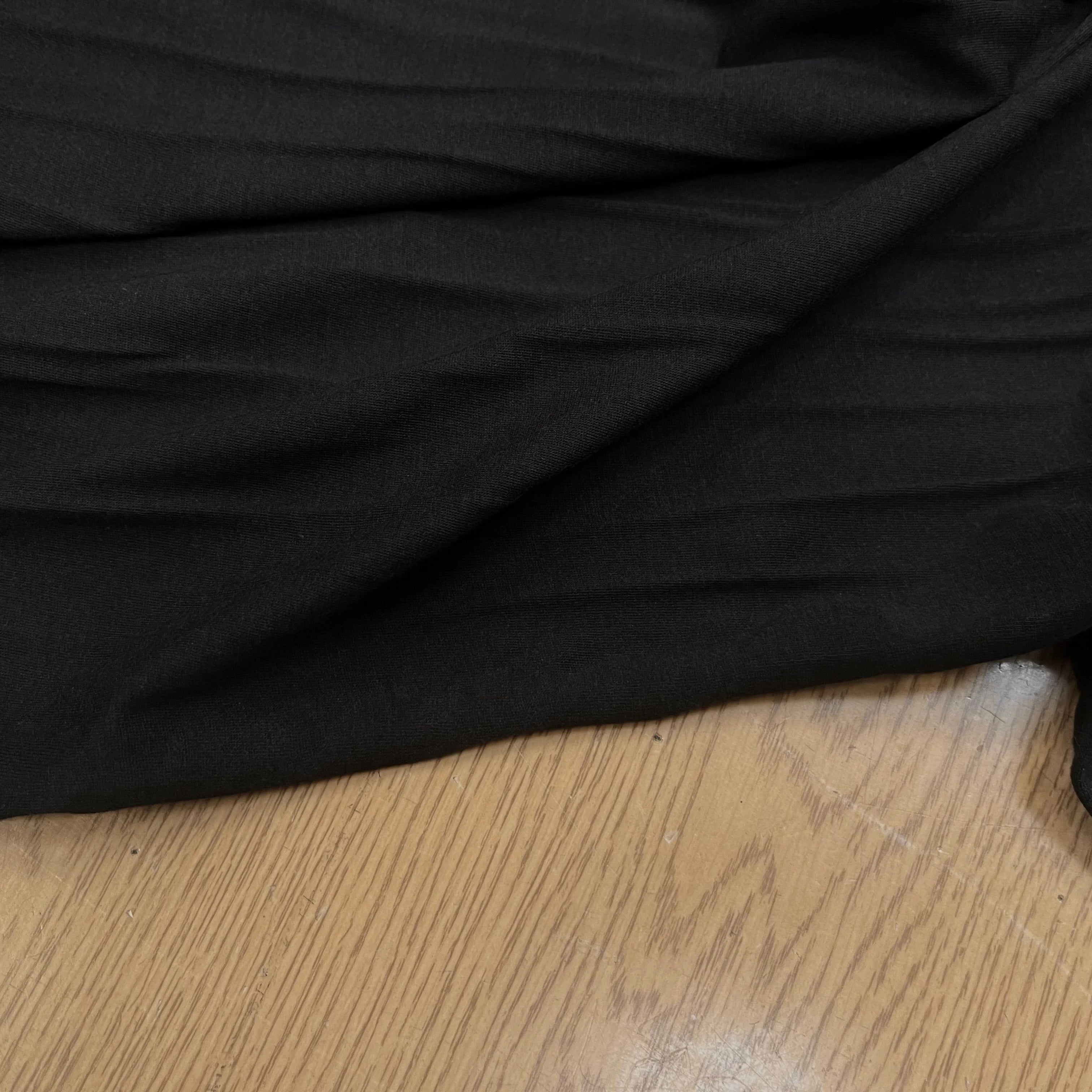 JERSEY DE COTON NOIR 150CM 100% COTON - My Little Coupon