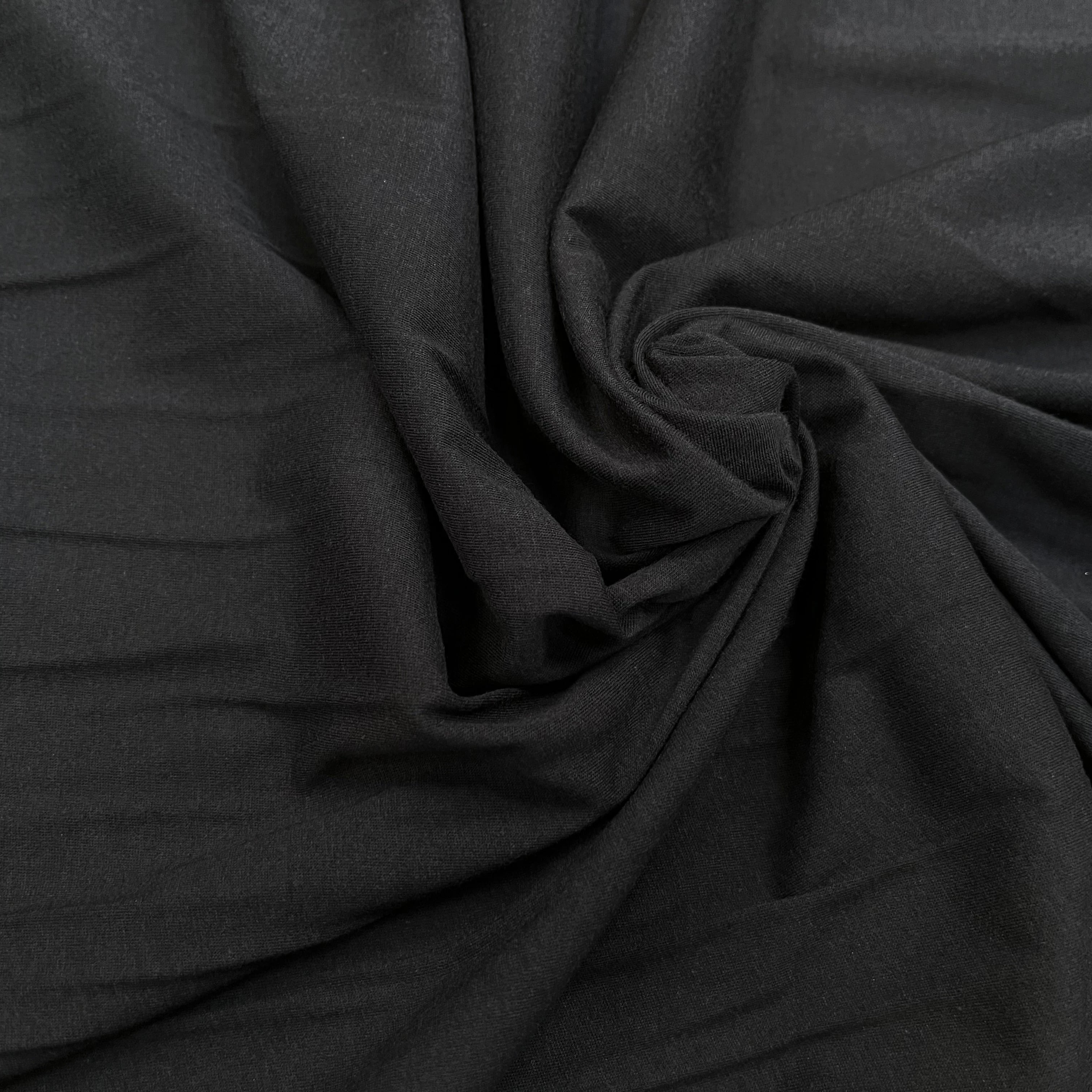 JERSEY DE COTON NOIR 150CM 100% COTON - My Little Coupon