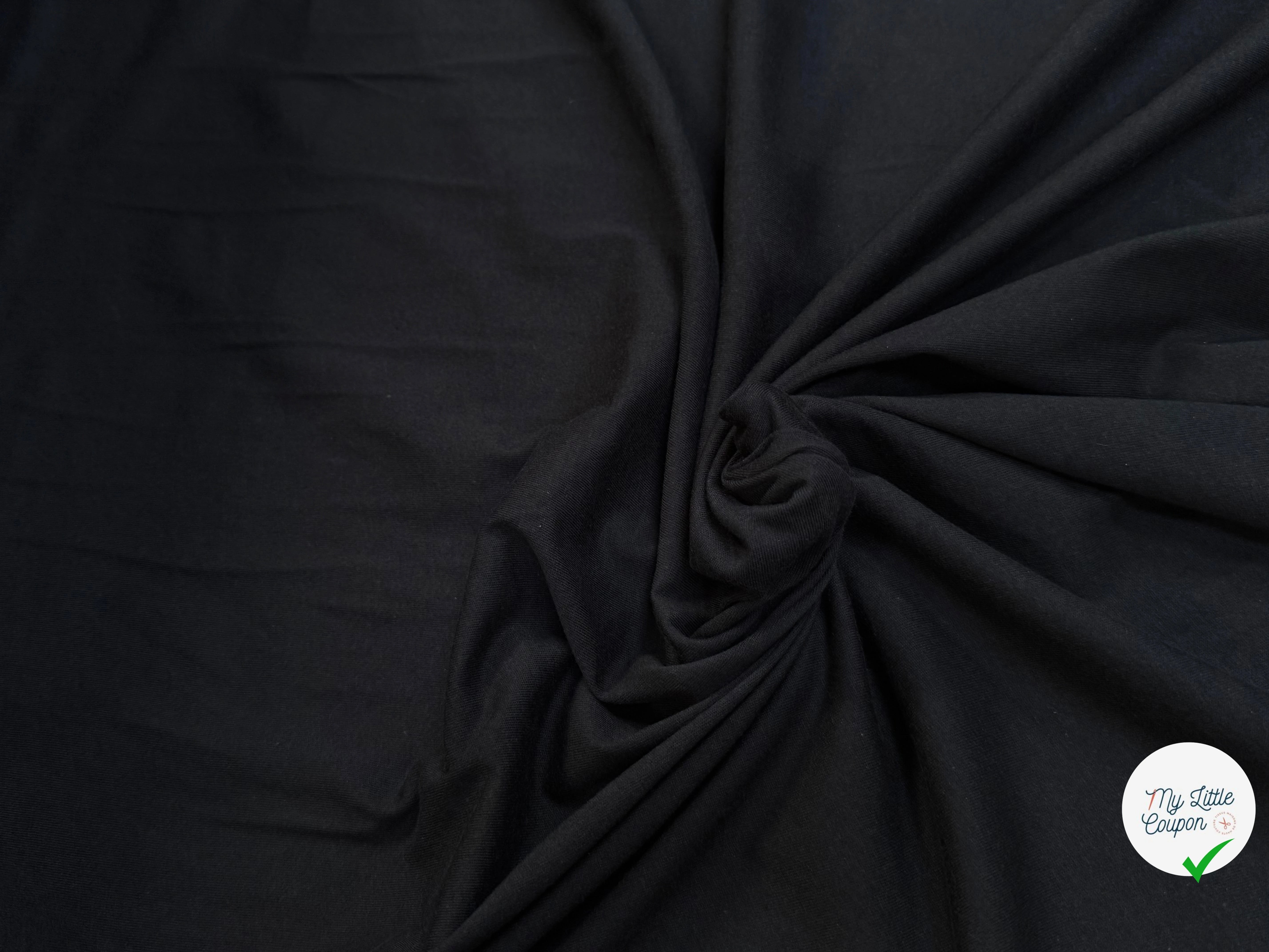 JERSEY DE COTON NOIR - My Little Coupon