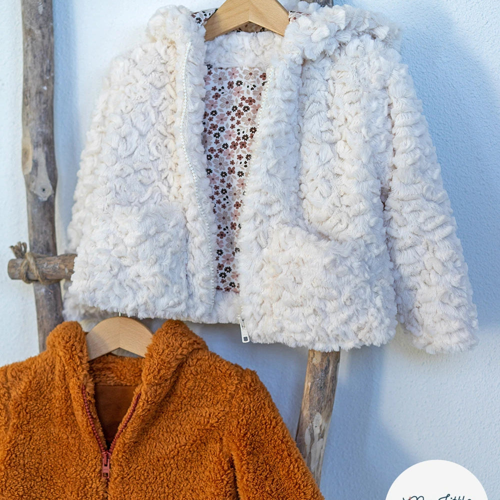 Jersey de coton petites fleurs blanc cassé