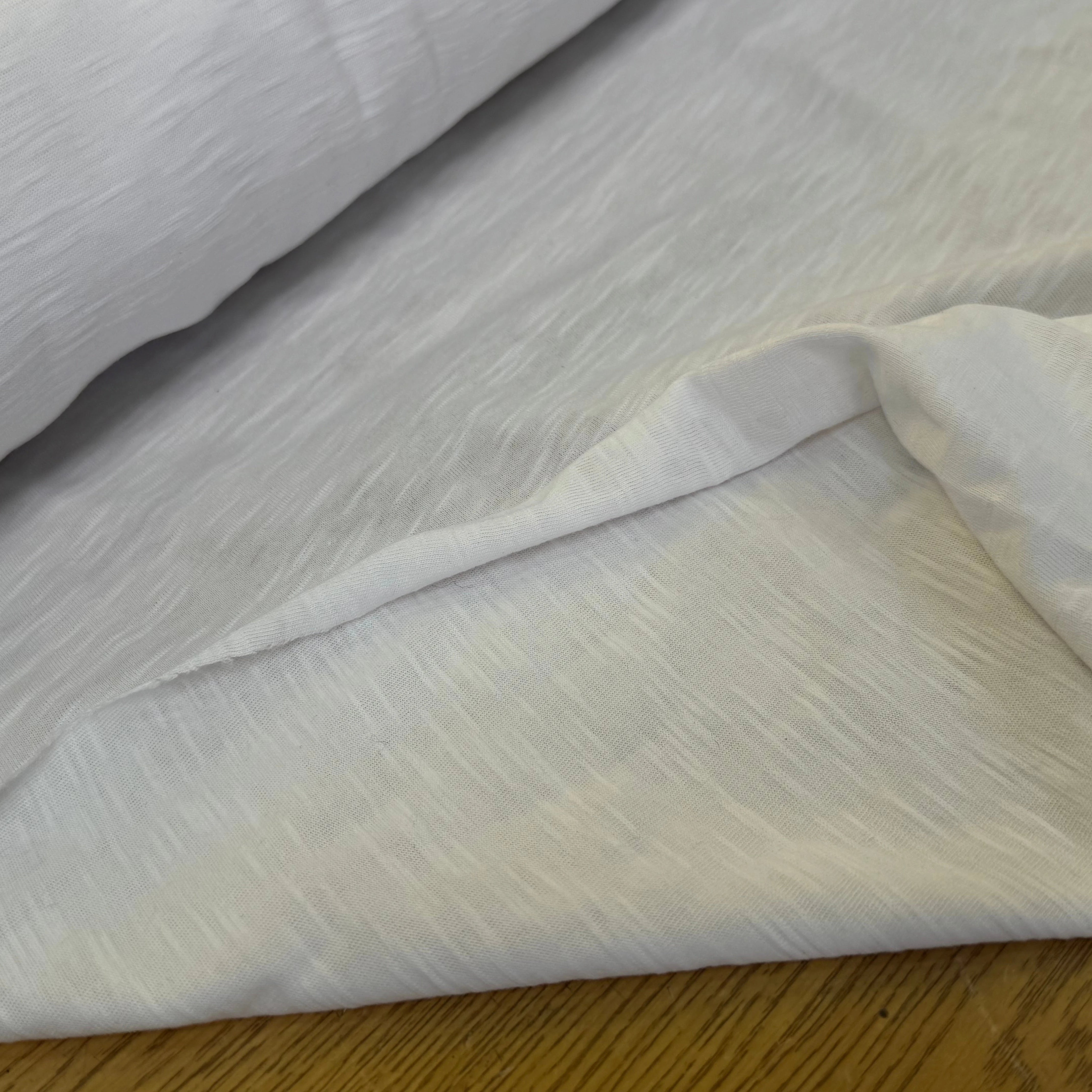 JERSEY DE COTON SOFT 8% ÉLASTHANNE BLANC GRANDE LAIZE - My Little Coupon