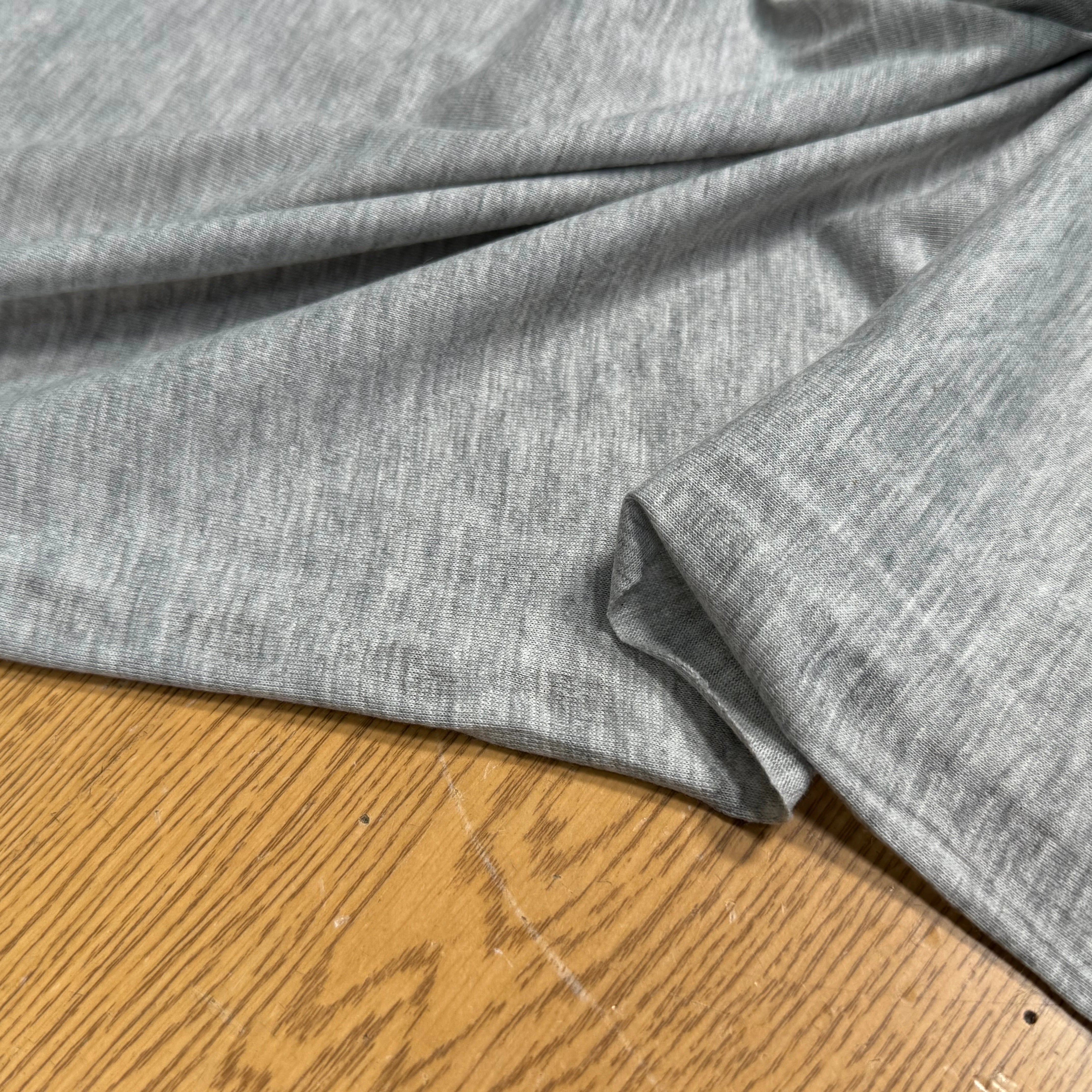 JERSEY DE COTON SOFT 8% ÉLASTHANNE GRIS GRANDE LAIZE - My Little Coupon