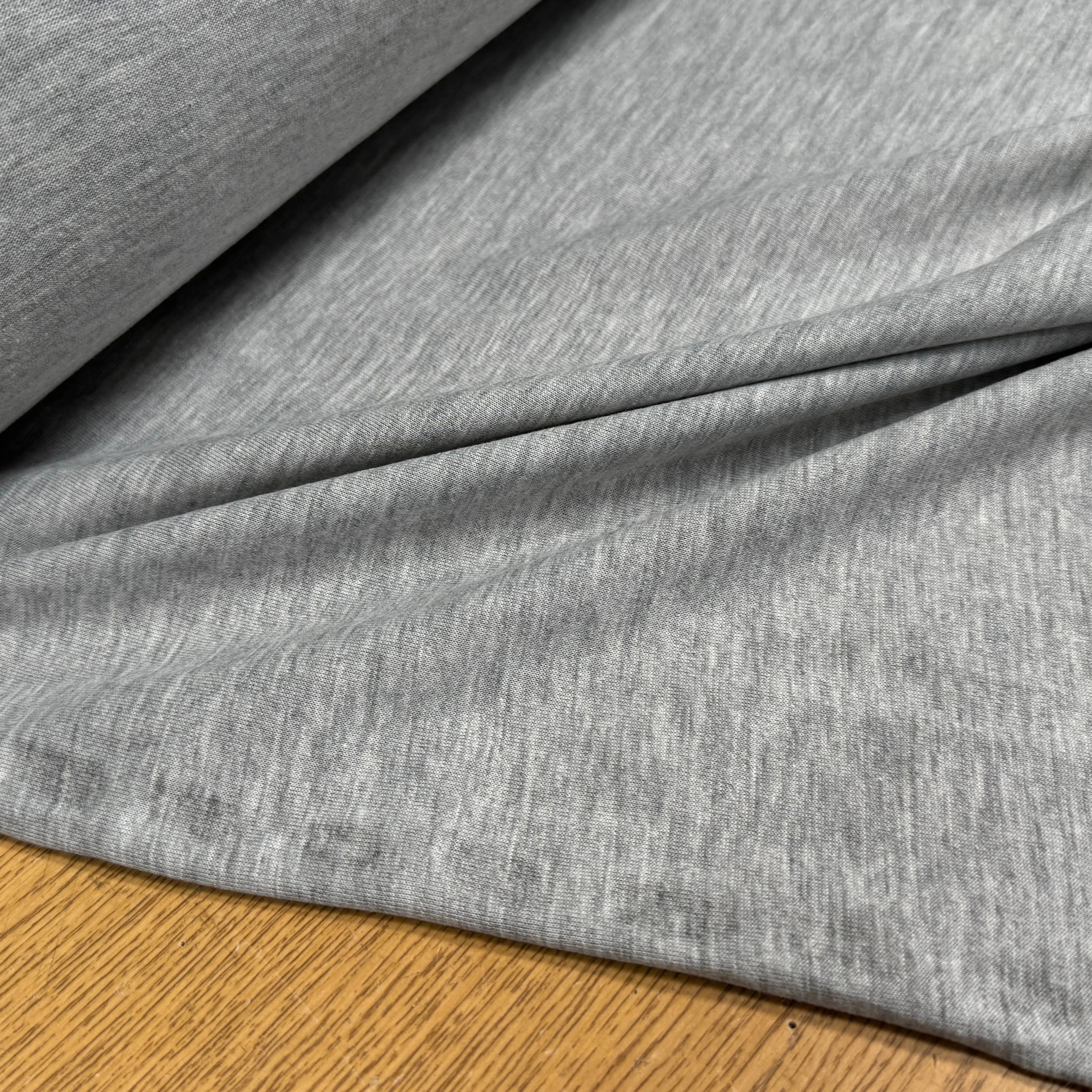 JERSEY DE COTON SOFT 8% ÉLASTHANNE GRIS GRANDE LAIZE - My Little Coupon
