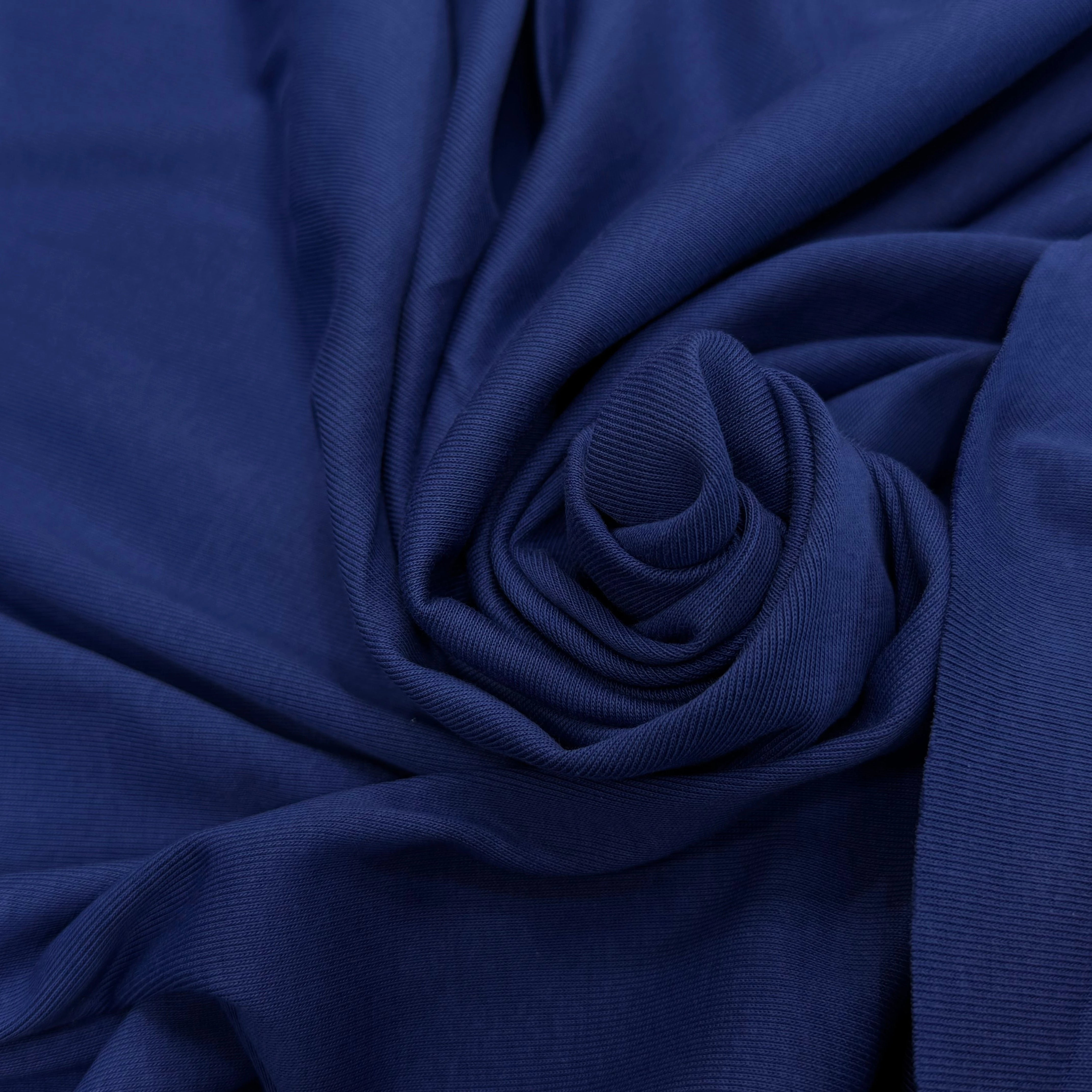 JERSEY DE COTON STRETCH QUALITÉ PREMIUM BLEU - My Little Coupon