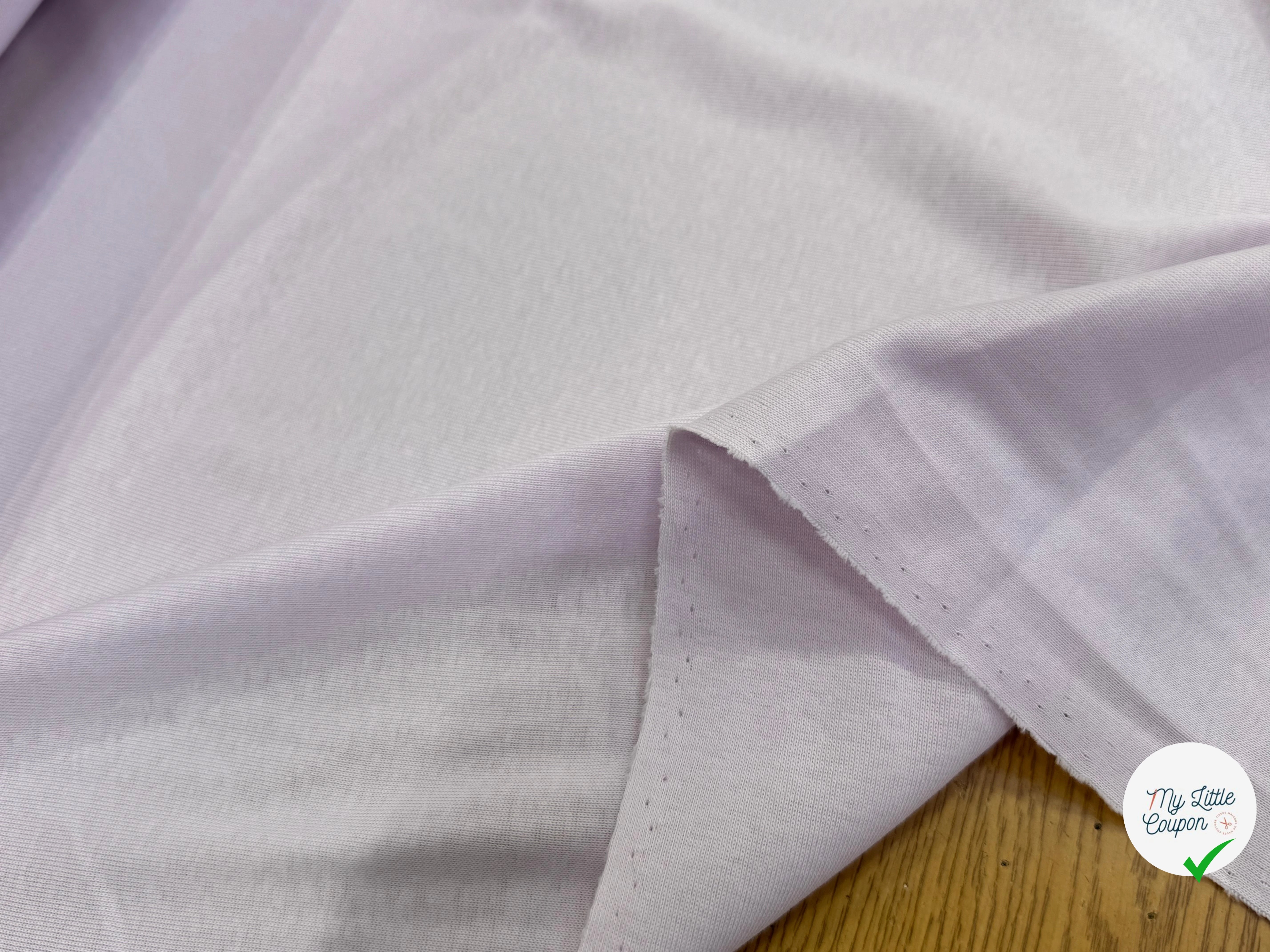 JERSEY DE COTON STRETCH QUALITÉ PREMIUM LILAS - My Little Coupon