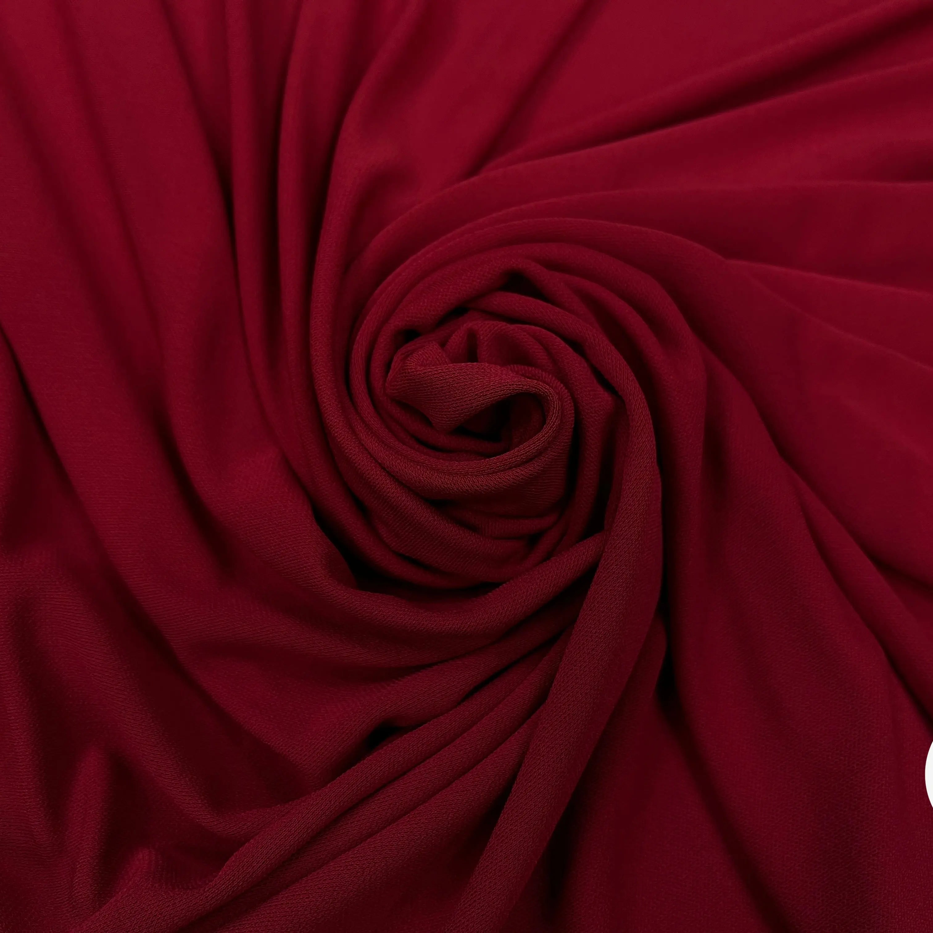 JERSEY DE COTON STRETCH ROUGE RUBY - My Little Coupon