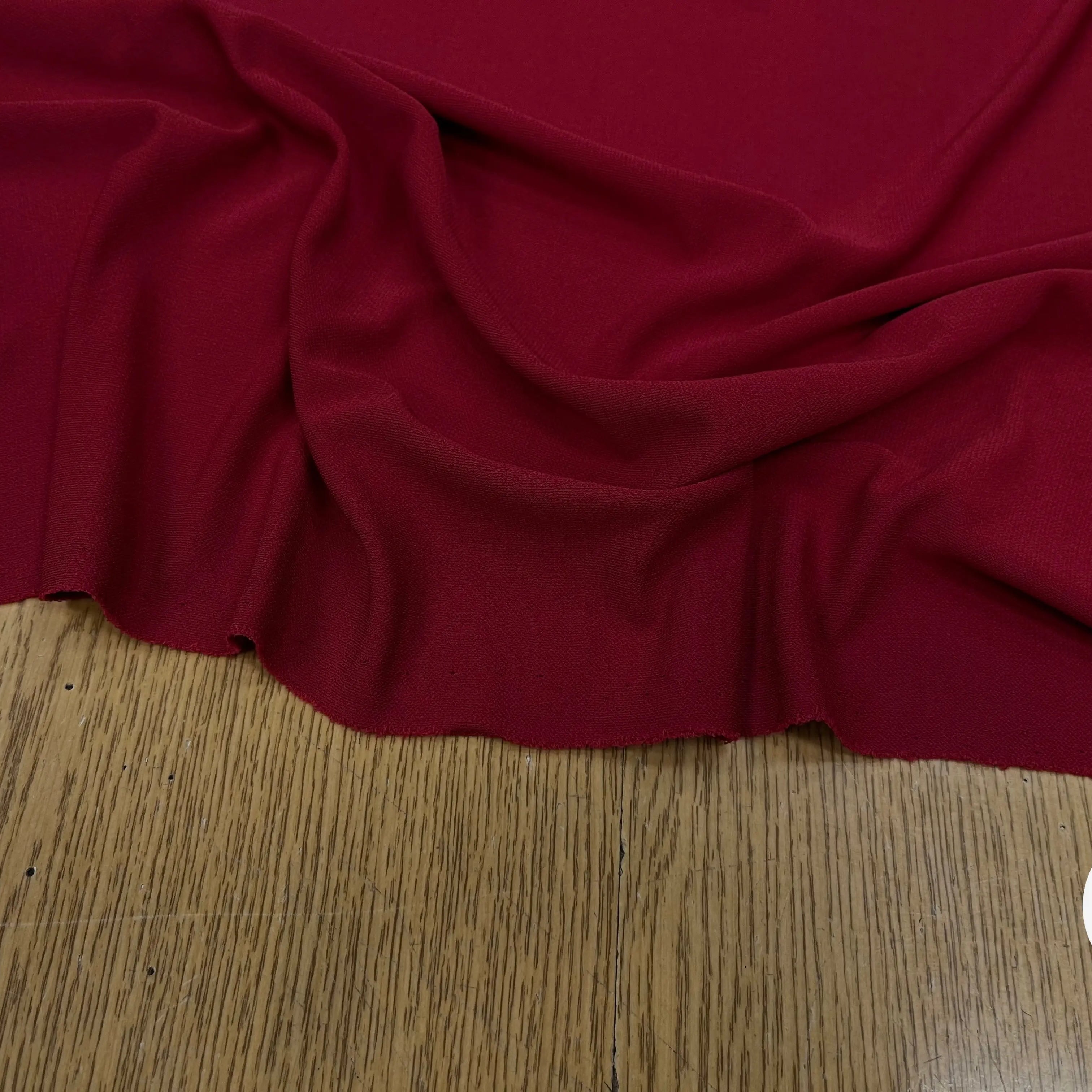 JERSEY DE COTON STRETCH ROUGE RUBY - My Little Coupon