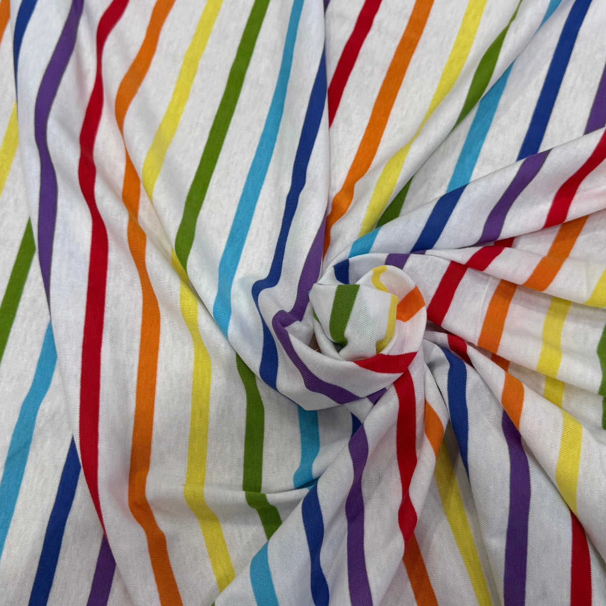 JERSEY DE COTON SUPER LÉGER STRETCH MULTICOLORE ARC-EN-CIEL FABRICATION RÉGION DE TROYES 🇫🇷 - My Little Coupon