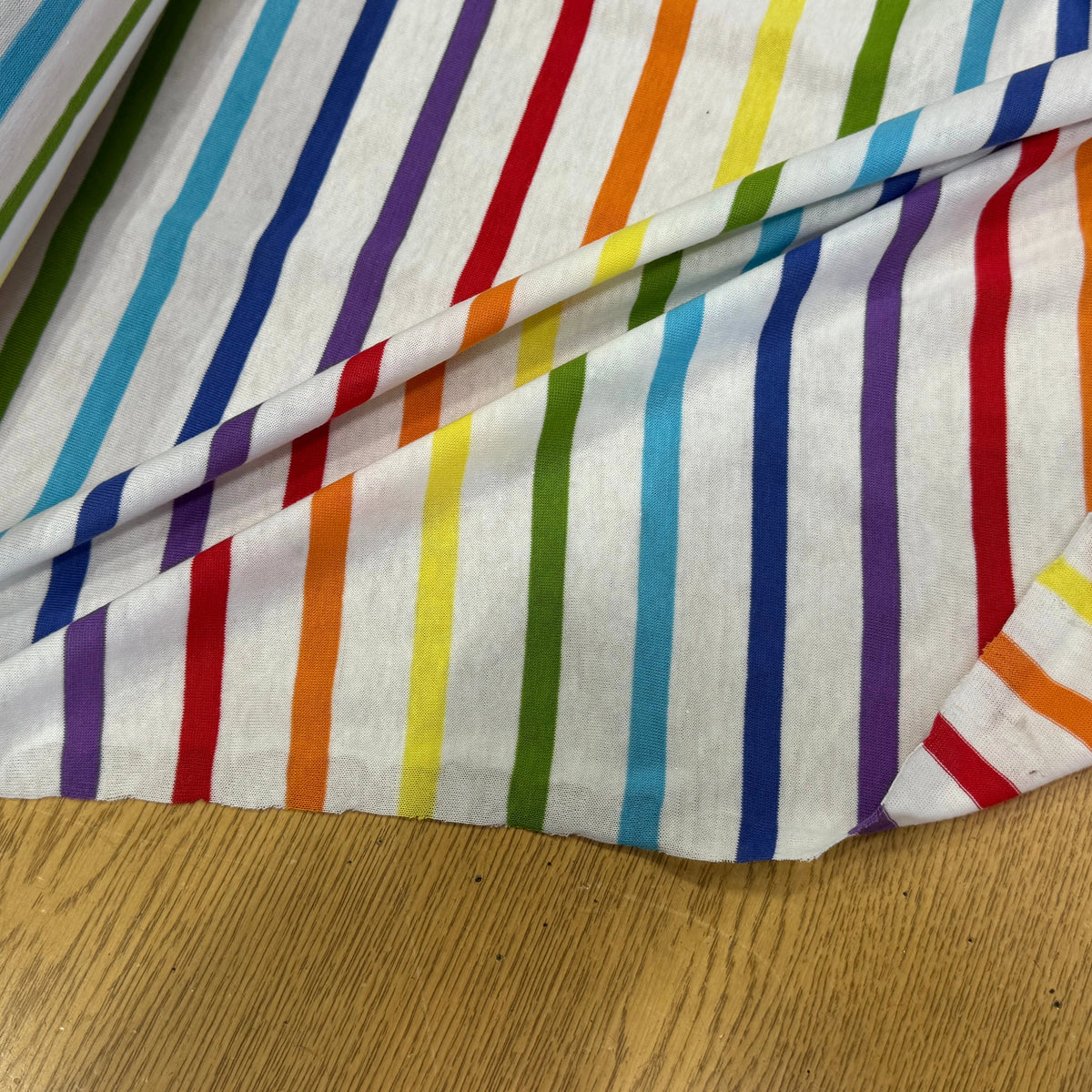 JERSEY DE COTON SUPER LÉGER STRETCH MULTICOLORE ARC-EN-CIEL FABRICATION RÉGION DE TROYES 🇫🇷 - My Little Coupon