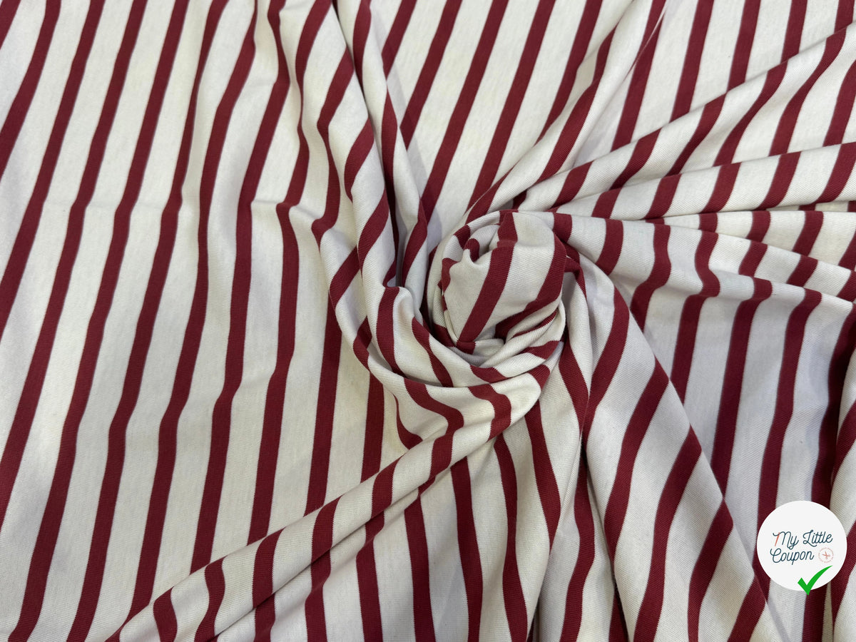 JERSEY DE COTON UNI ROUGE BRIQUE PROFOND FABRICATION RÉGION DE TROYES 🇫🇷 - My Little Coupon