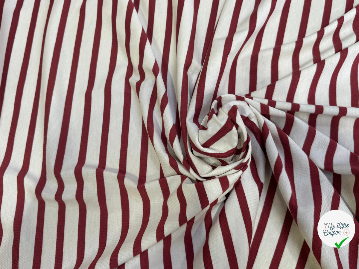 JERSEY DE COTON UNI ROUGE BRIQUE PROFOND FABRICATION RÉGION DE TROYES 🇫🇷 - My Little Coupon