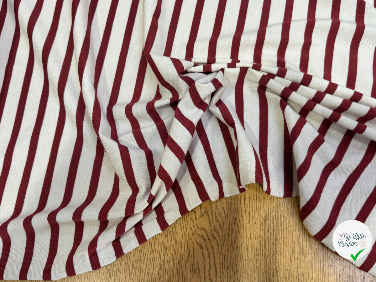 JERSEY DE COTON UNI ROUGE BRIQUE PROFOND FABRICATION RÉGION DE TROYES 🇫🇷 - My Little Coupon