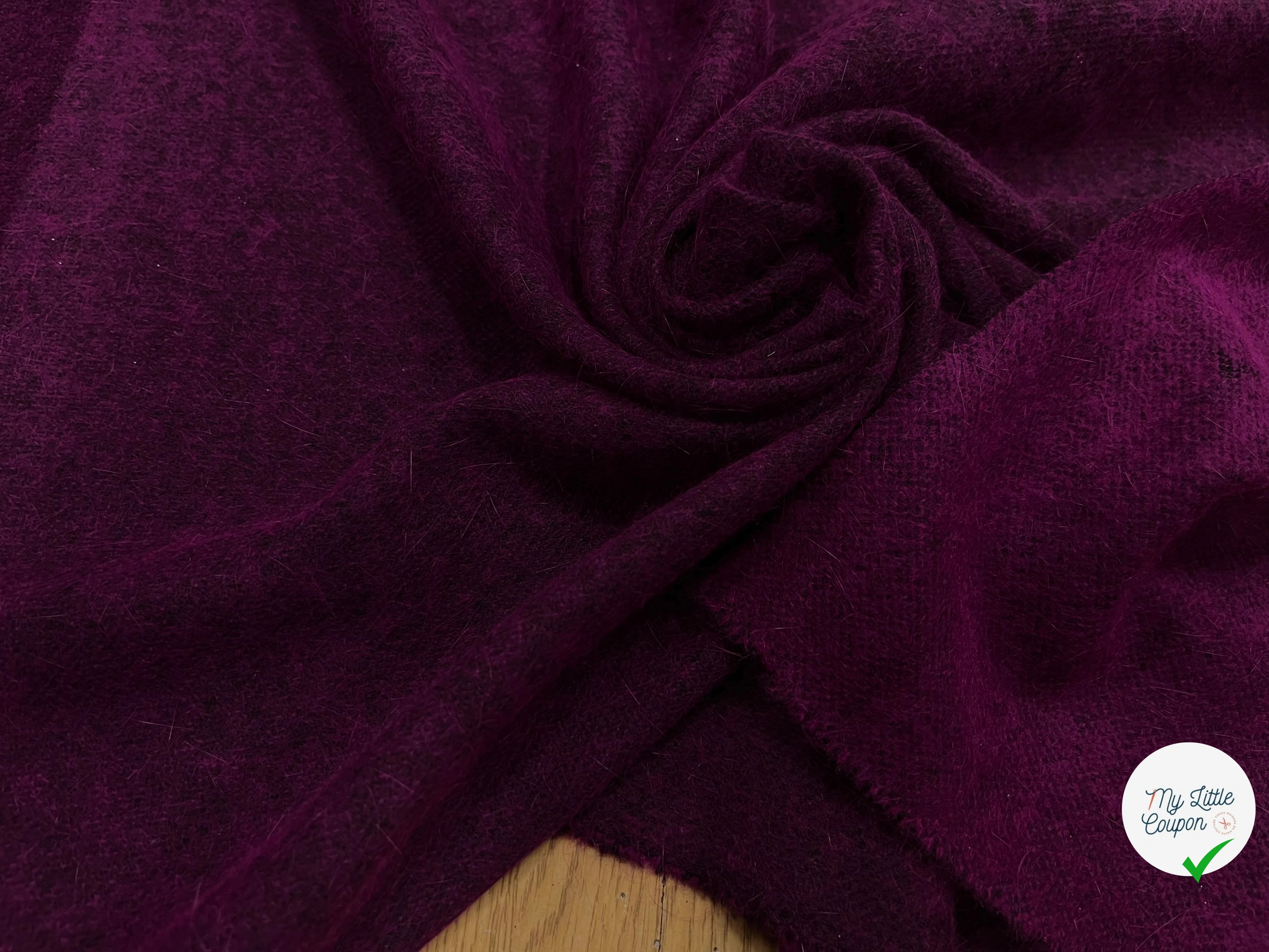 JERSEY DE LAINE LÉGER VIOLET 95% LAINE - My Little Coupon