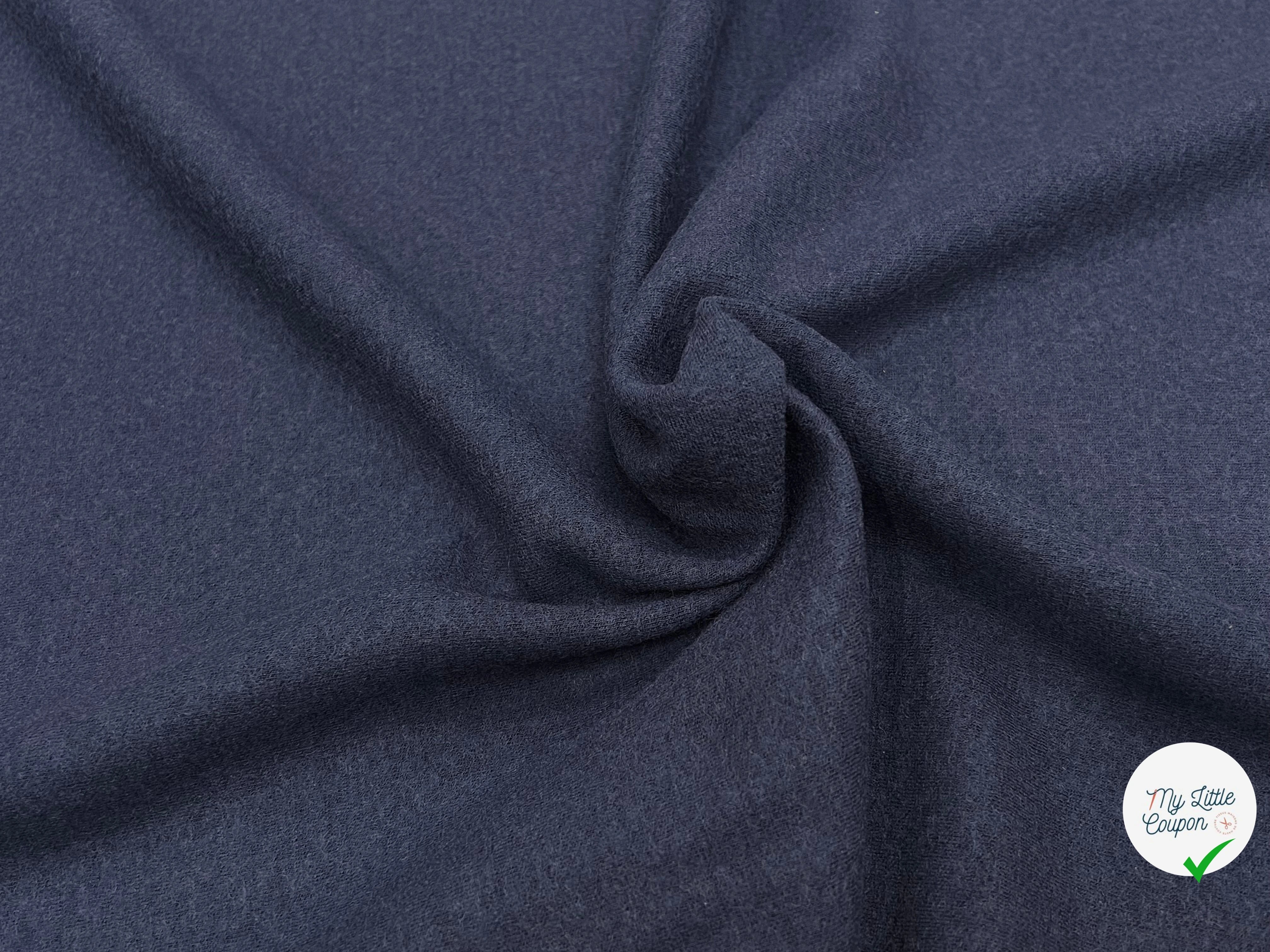 JERSEY DE LAINE LOURD BLEU MARRINE 100% LAINE - My Little Coupon