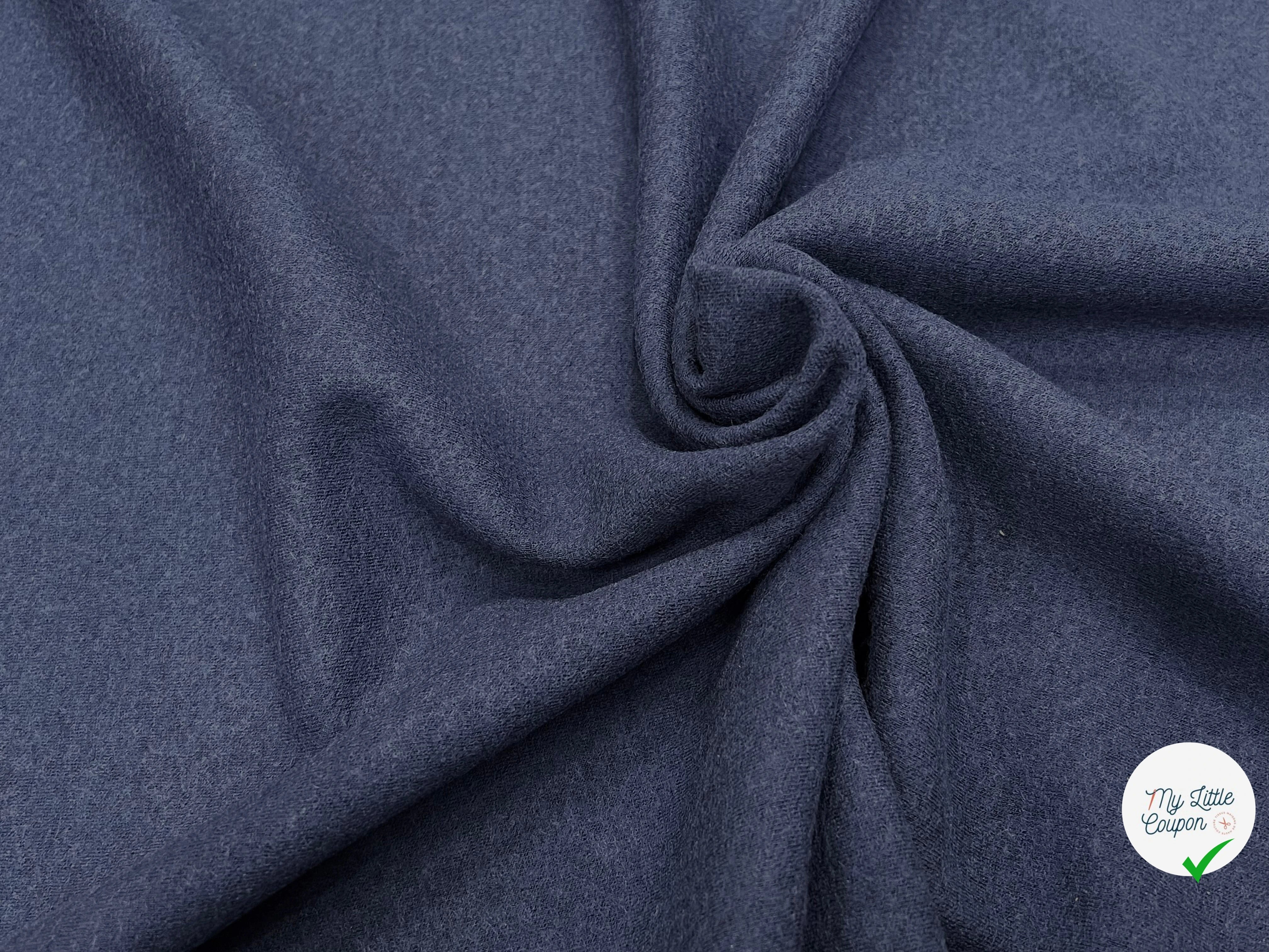 JERSEY DE LAINE LOURD BLEU MARRINE 100% LAINE - My Little Coupon