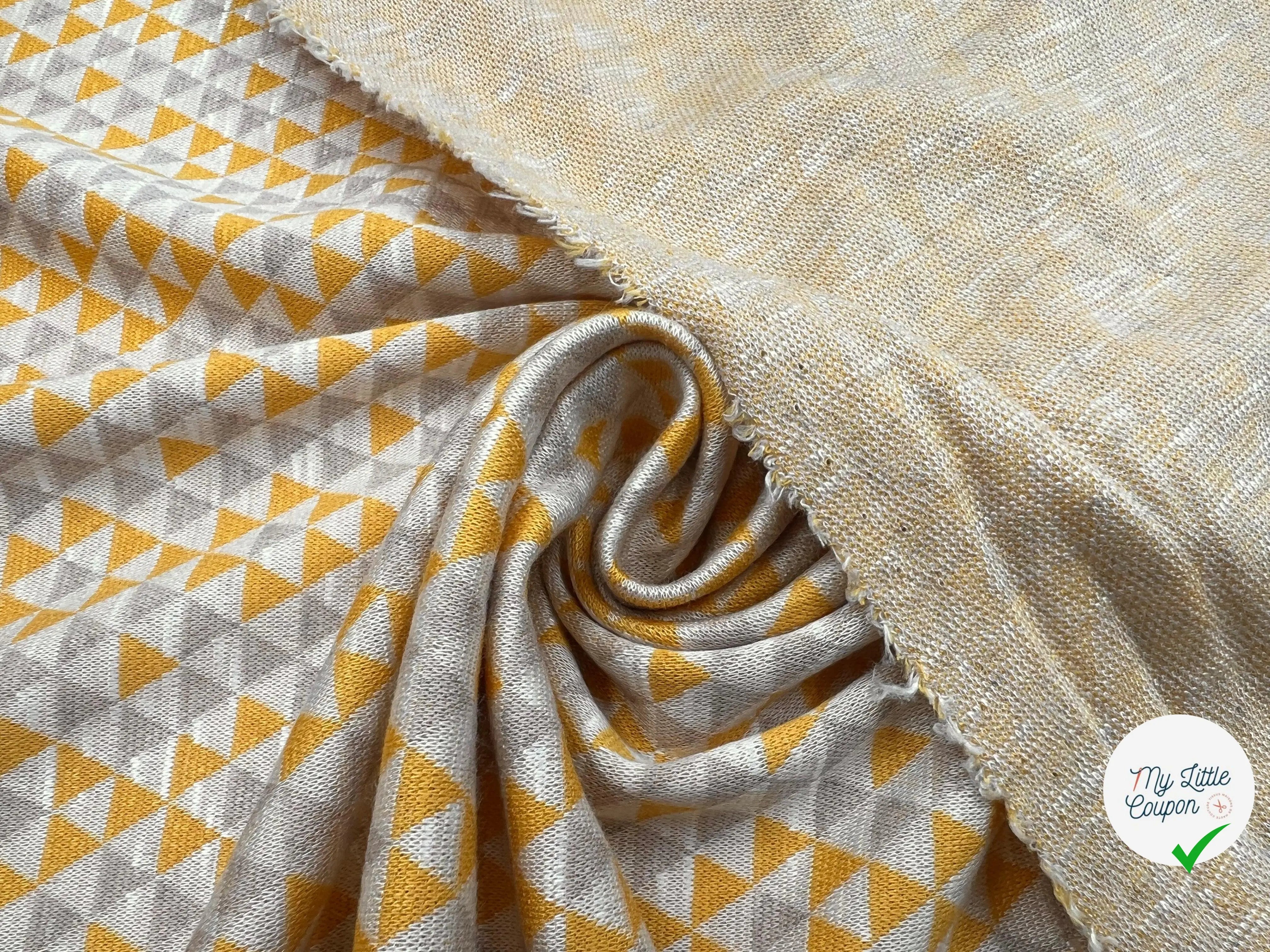 JERSEY DOUX MELI MELO DE TRIANGLES - My Little Coupon - tissu - coudre