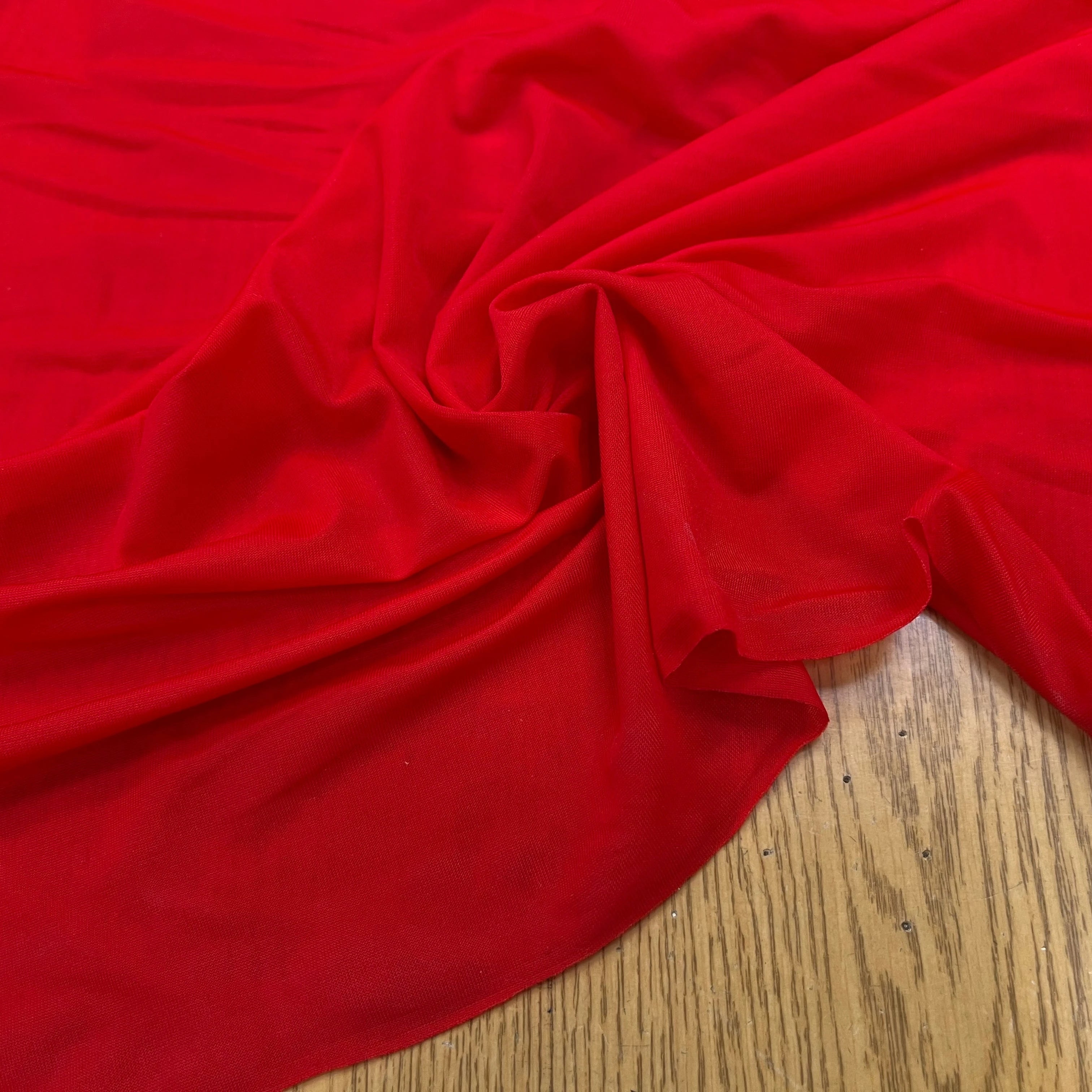 JERSEY FLUIDE ROUGE TRANSPARENT 160CM - My Little Coupon