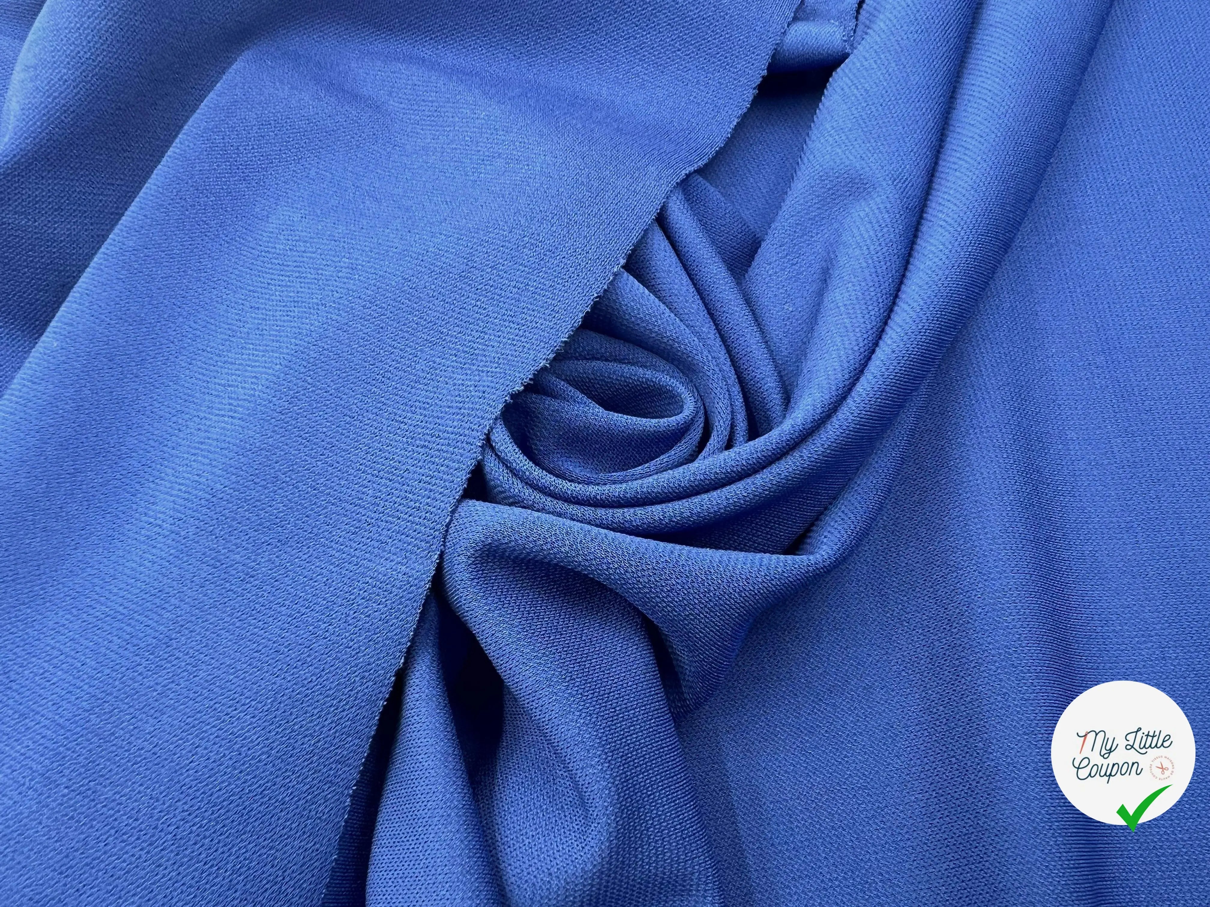 JERSEY FLUIDE VINTAGE BLUE - My Little Coupon - tissu - coudre