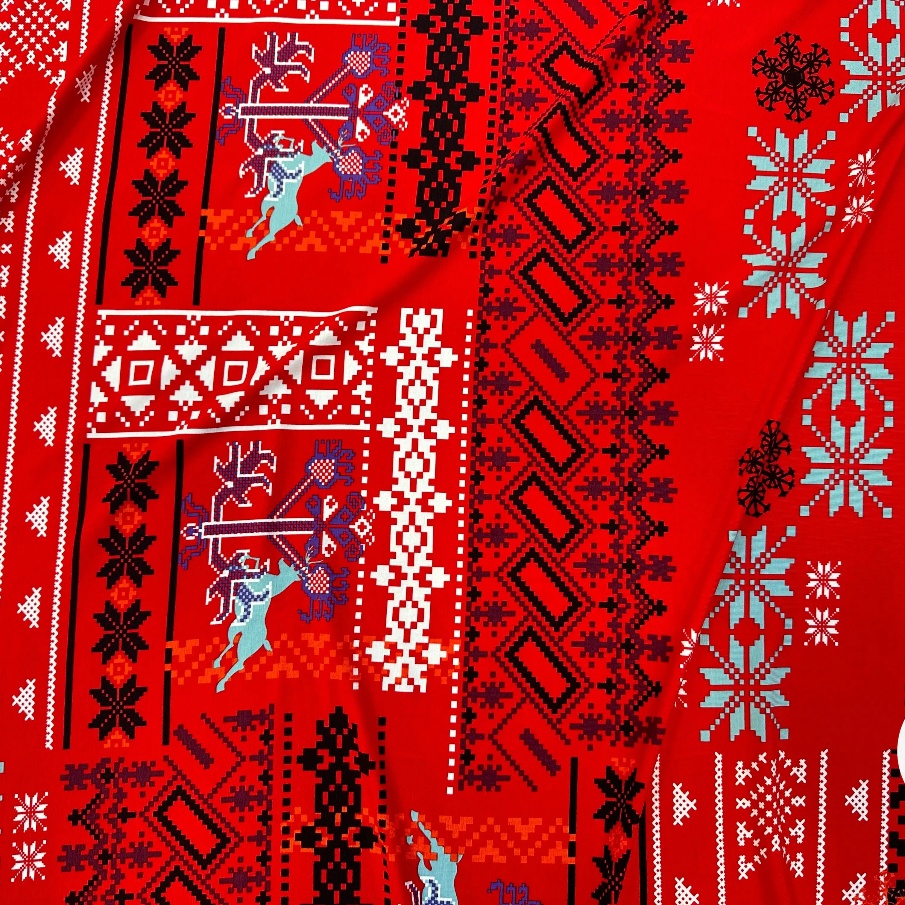 JERSEY FLUIDE VISCOSE HAPPY CHRISTMAS MLC INTERN