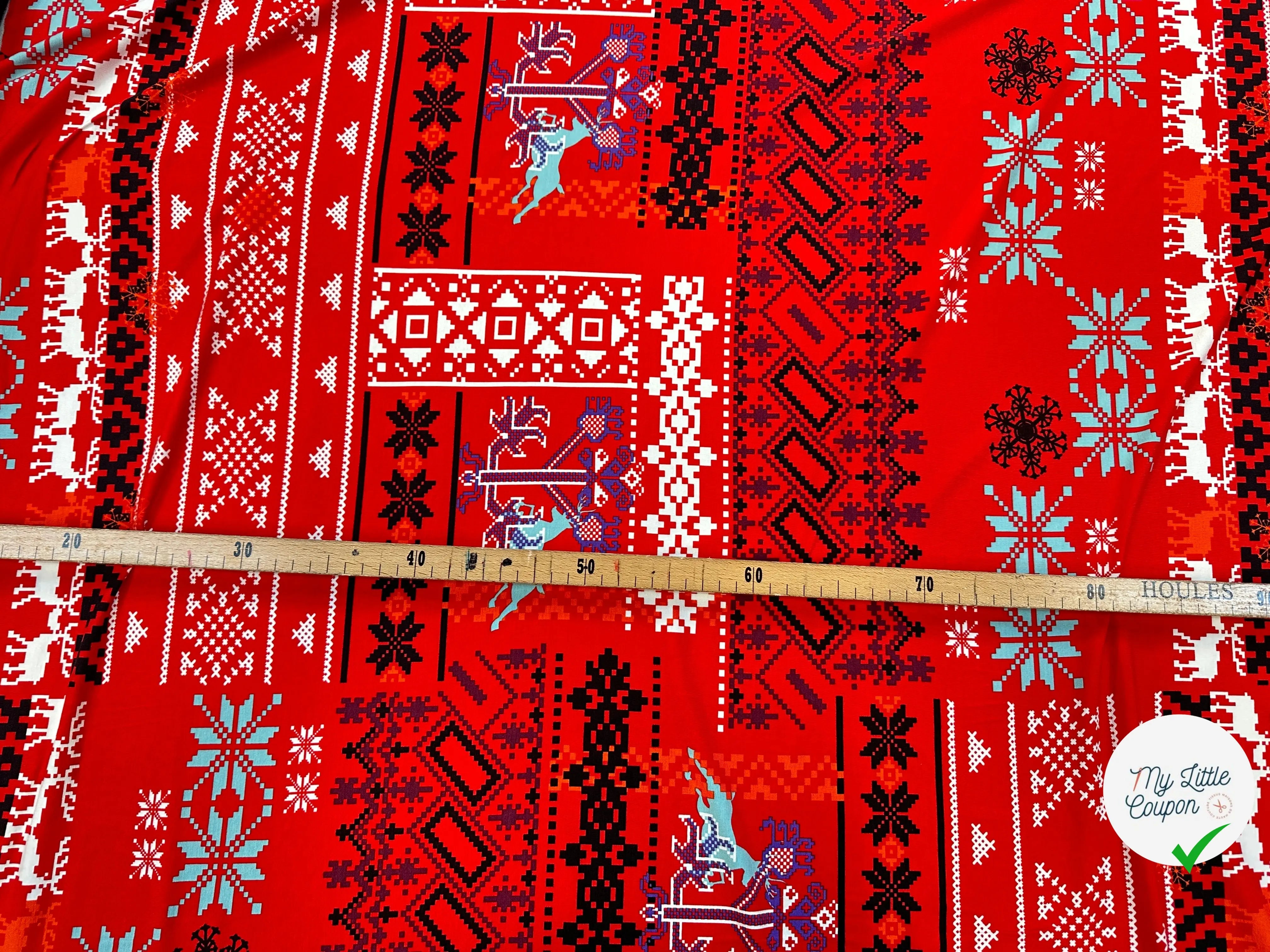 JERSEY FLUIDE VISCOSE HAPPY CHRISTMAS MLC INTERN