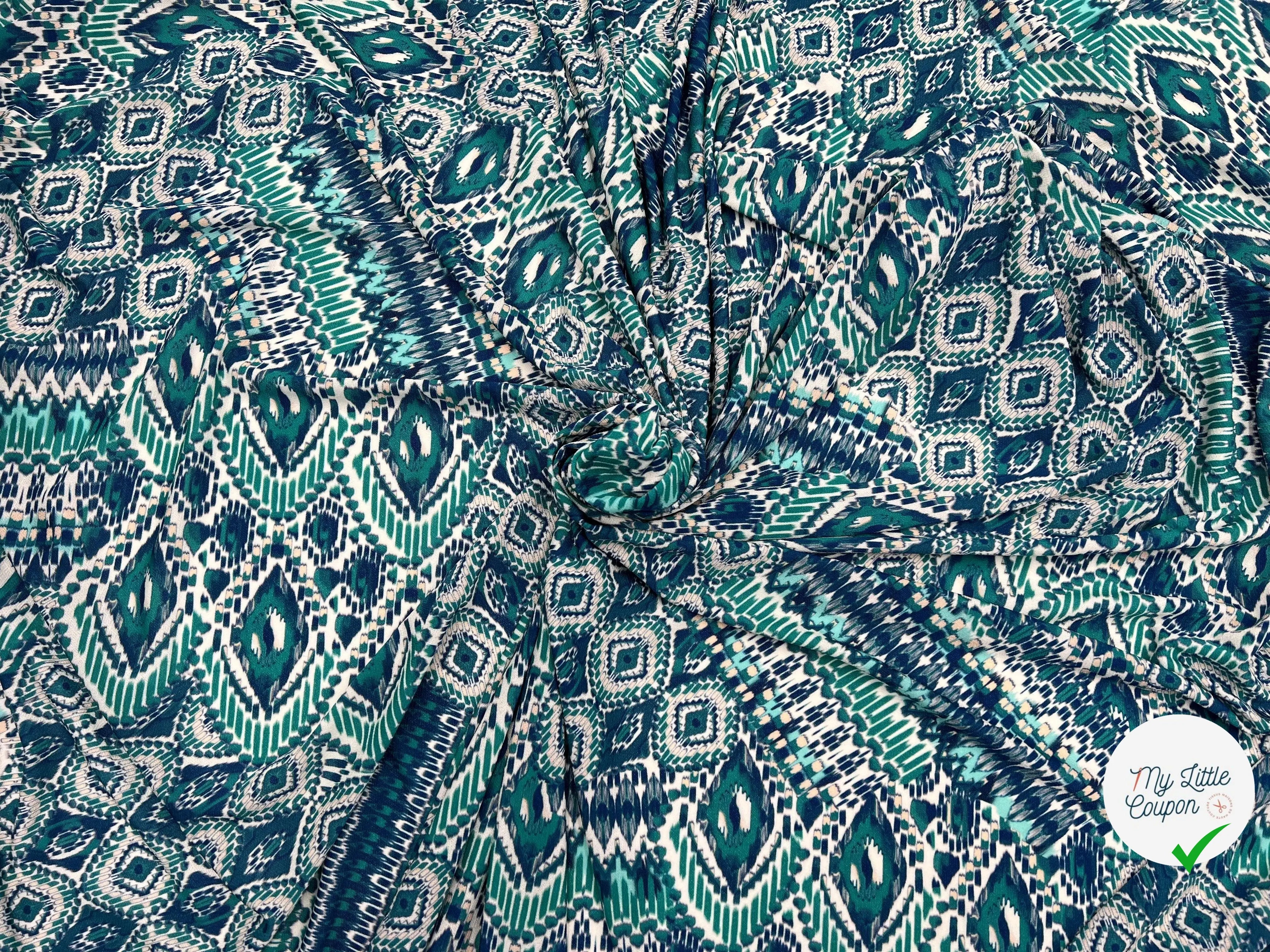 JERSEY IMPRIMÉ ARLEQUIN DE JADE - My Little Coupon - tissu - coudre