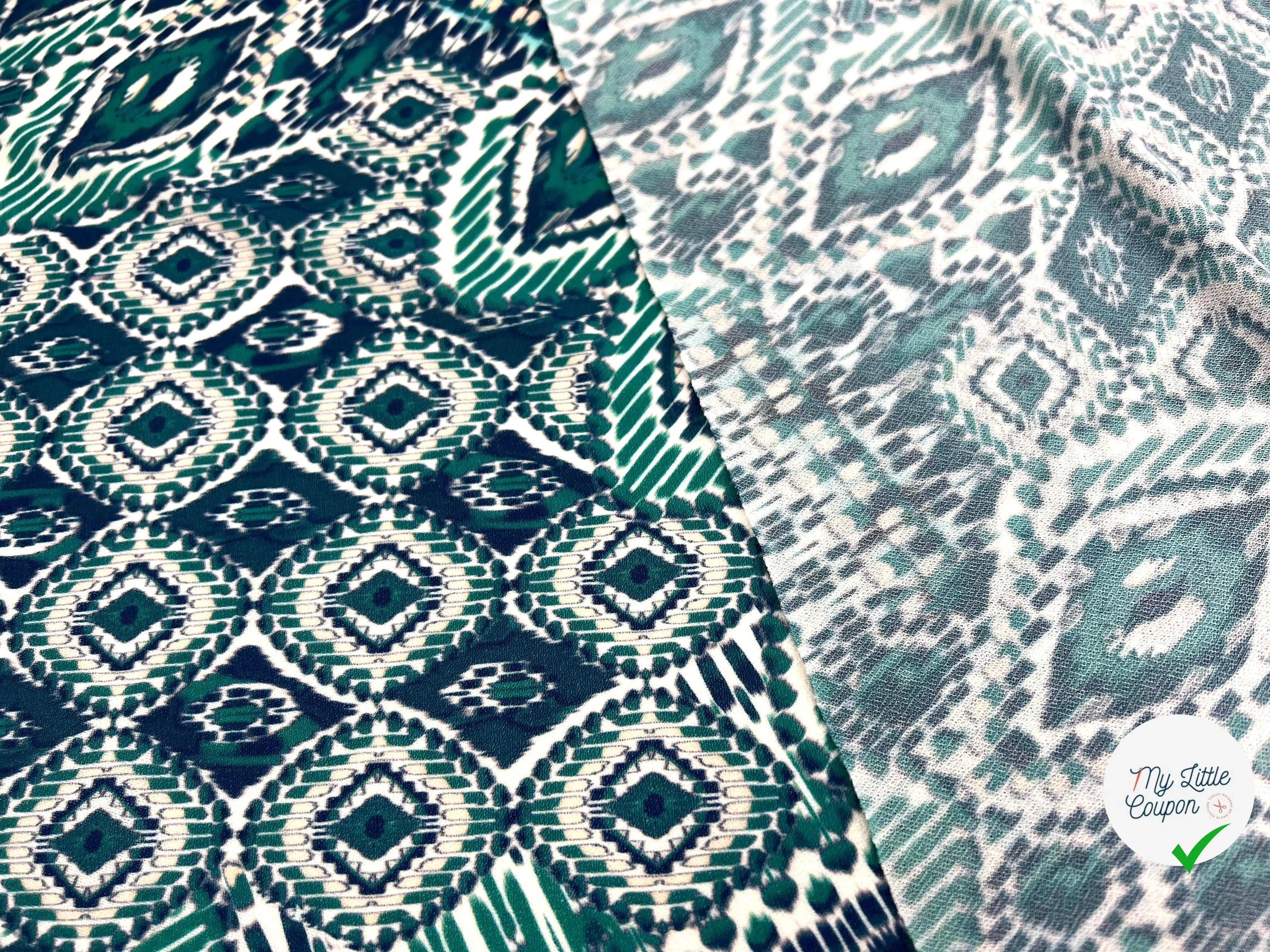 JERSEY IMPRIMÉ ARLEQUIN DE JADE - My Little Coupon - tissu - coudre