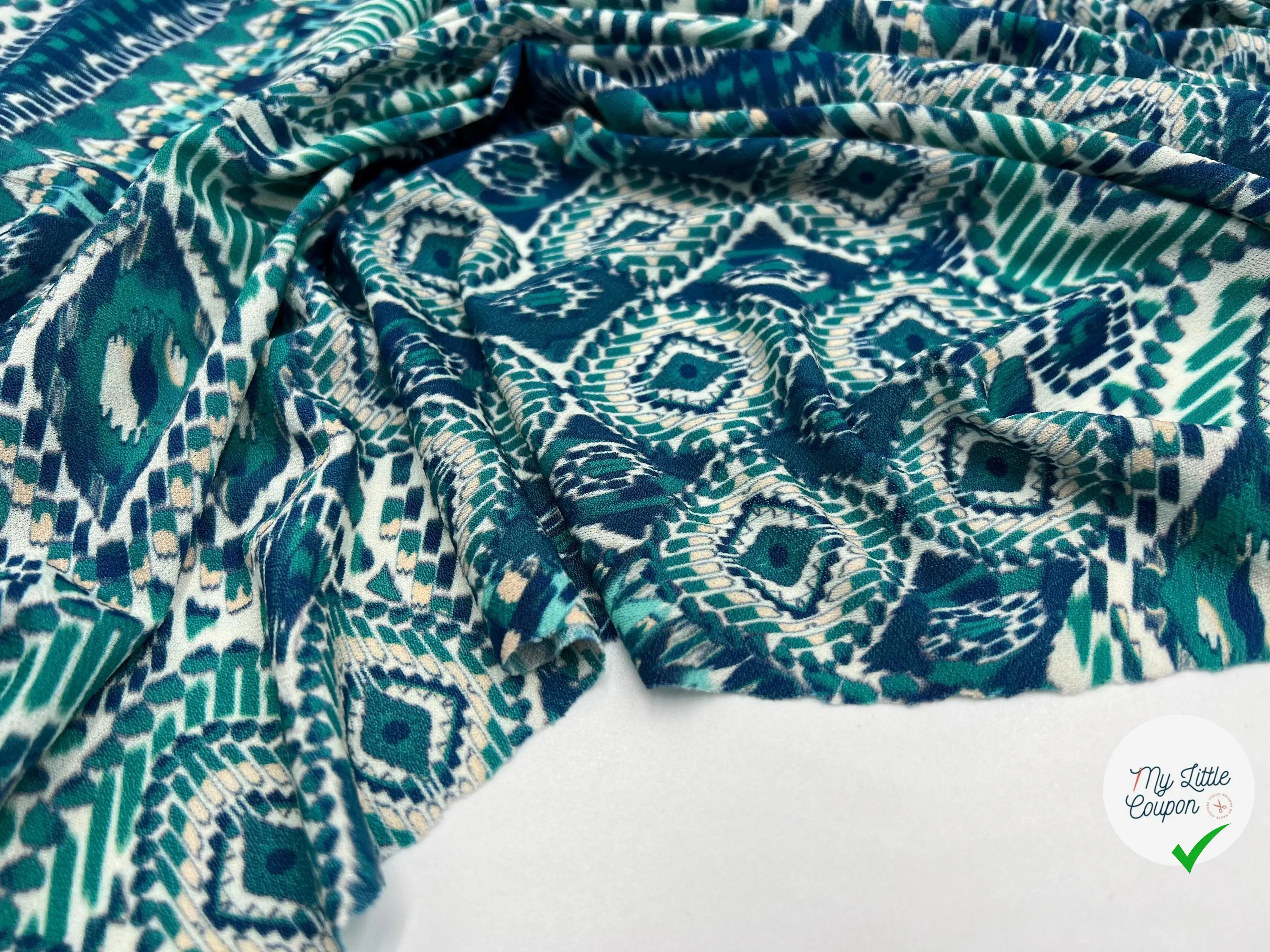 JERSEY IMPRIMÉ ARLEQUIN DE JADE - My Little Coupon - tissu - coudre