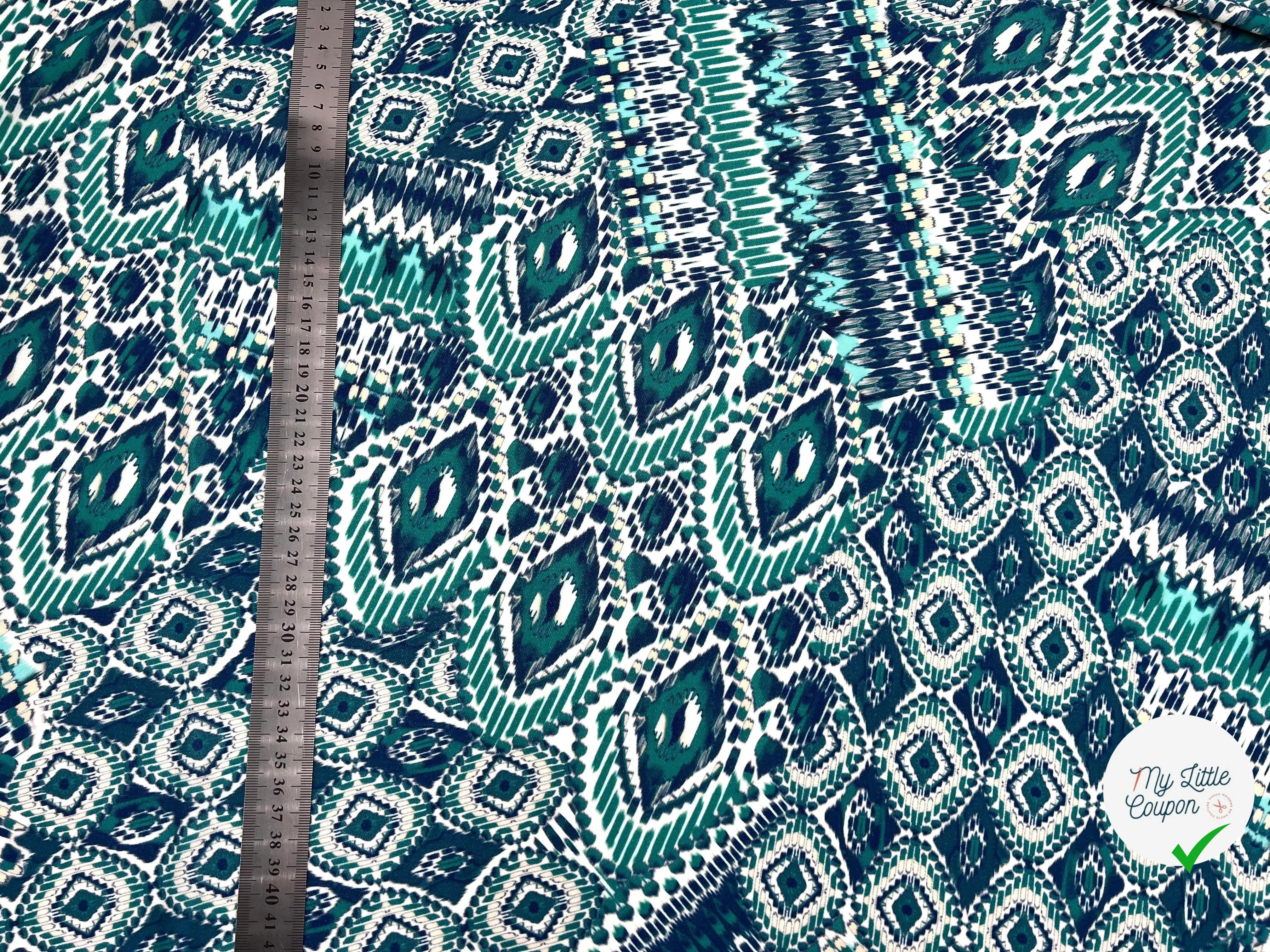 JERSEY IMPRIMÉ ARLEQUIN DE JADE - My Little Coupon - tissu - coudre