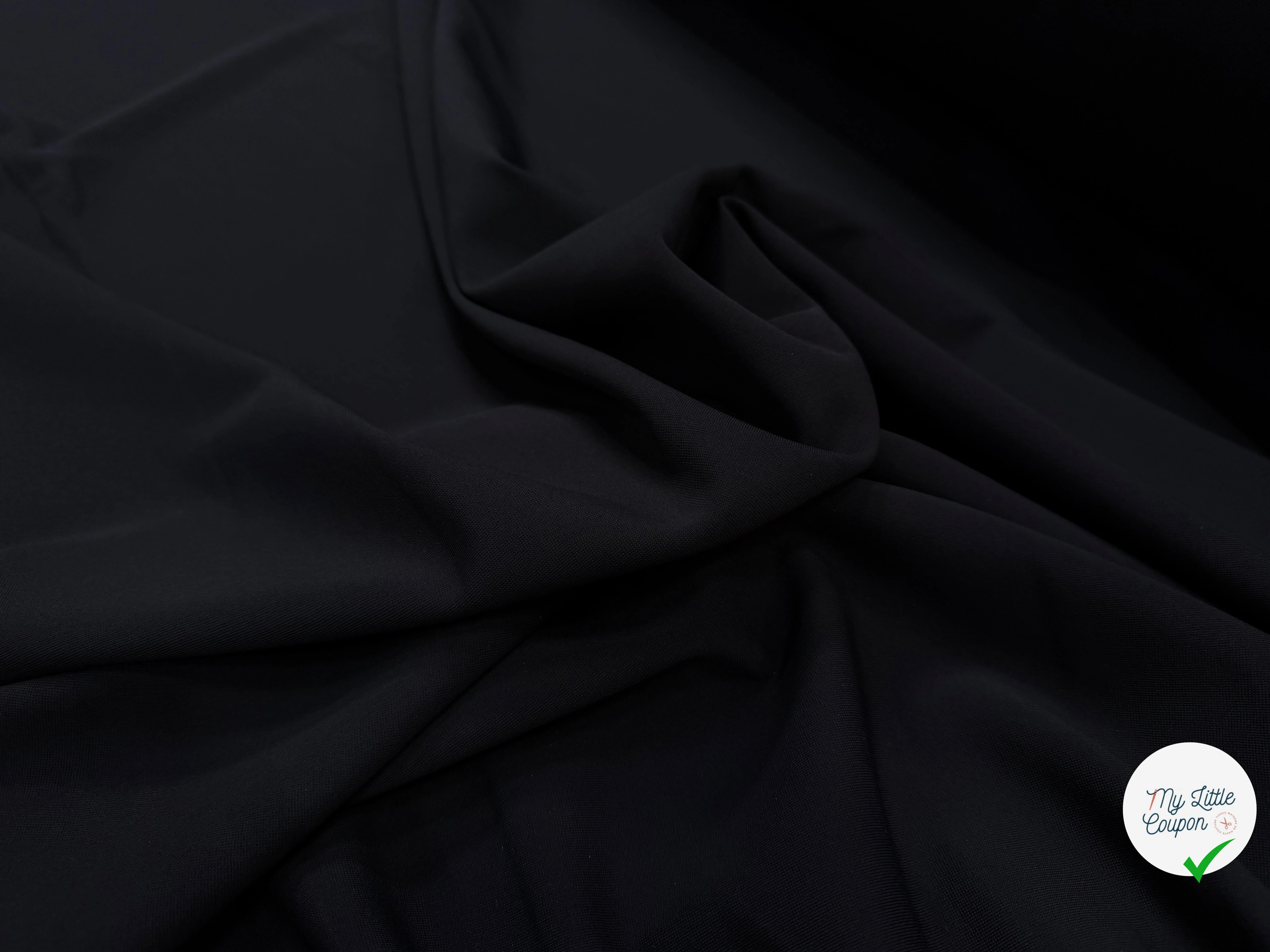 JERSEY INTERLOCK NOIR - My Little Coupon