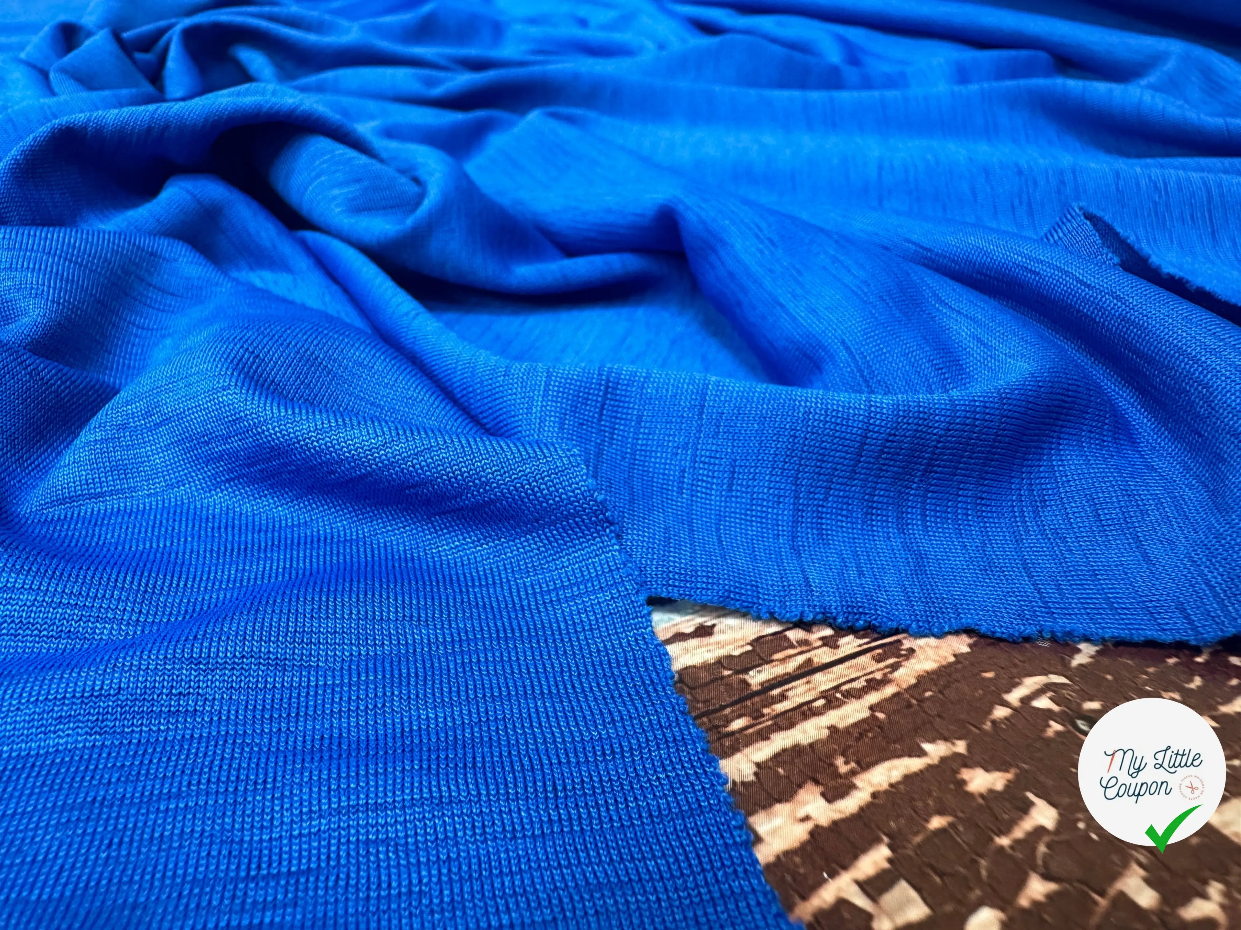 JERSEY JASPÉ FROID BLEU ELECTRIQUE - My Little Coupon