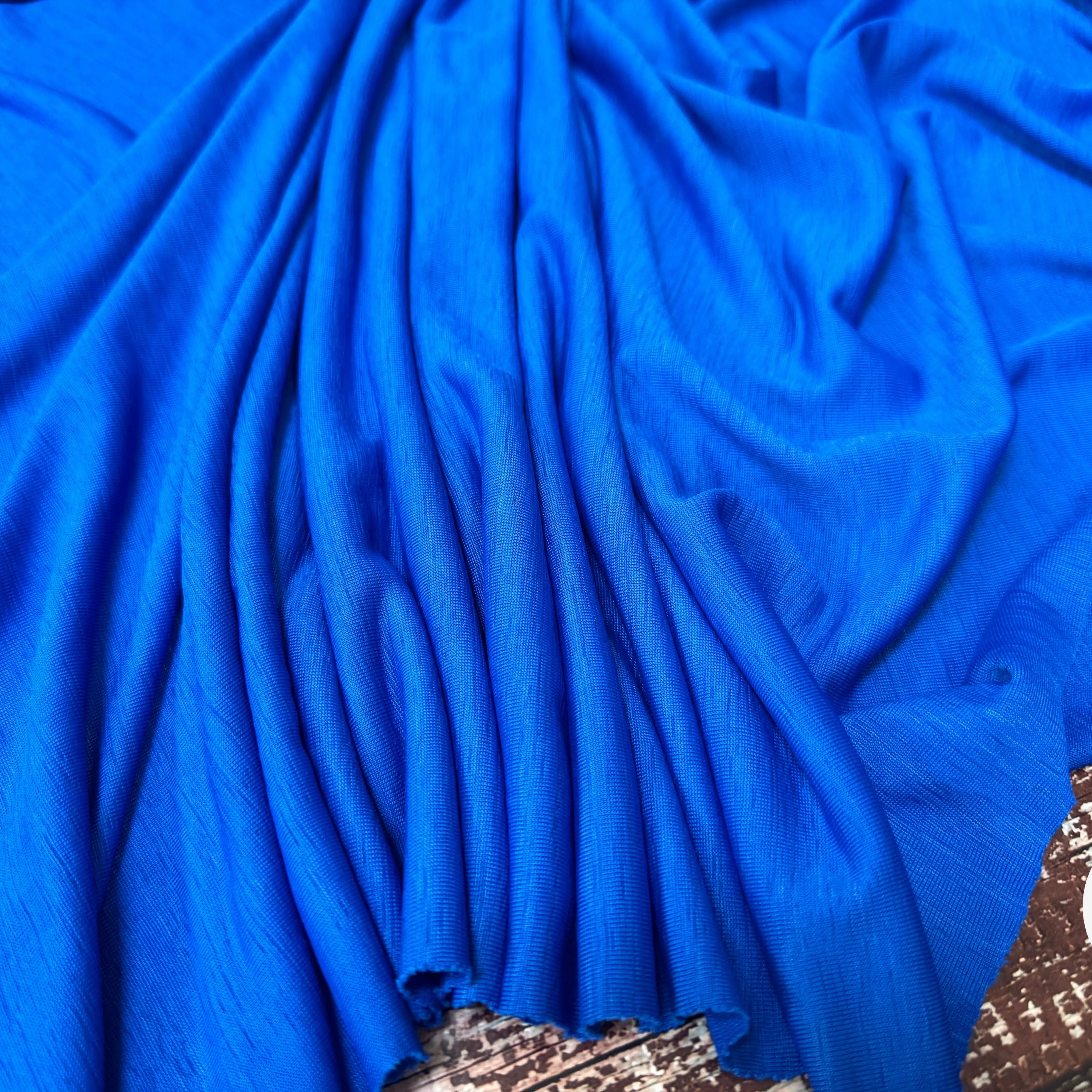 JERSEY JASPÉ FROID BLEU ELECTRIQUE - My Little Coupon