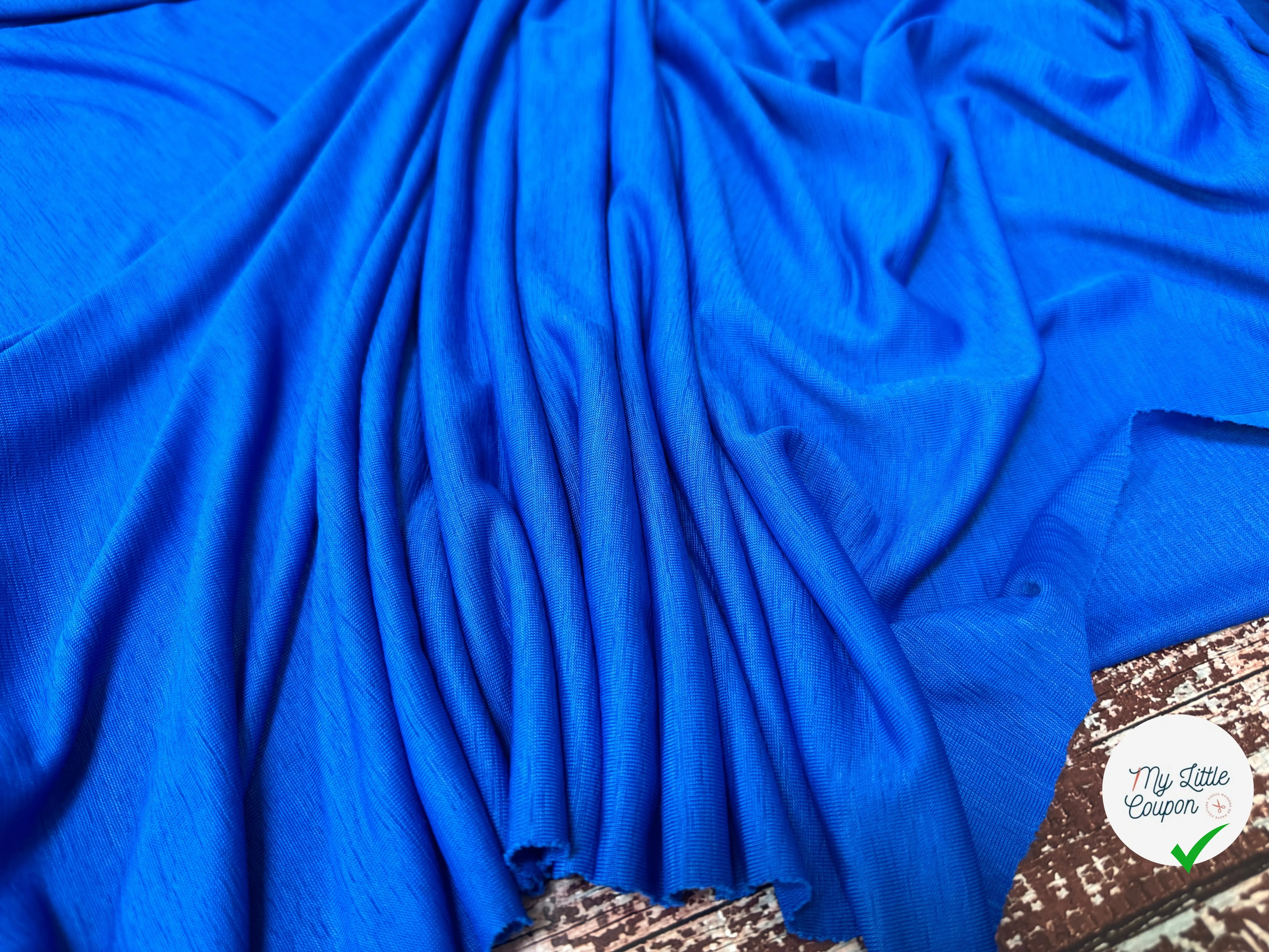 JERSEY JASPÉ FROID BLEU ELECTRIQUE - My Little Coupon