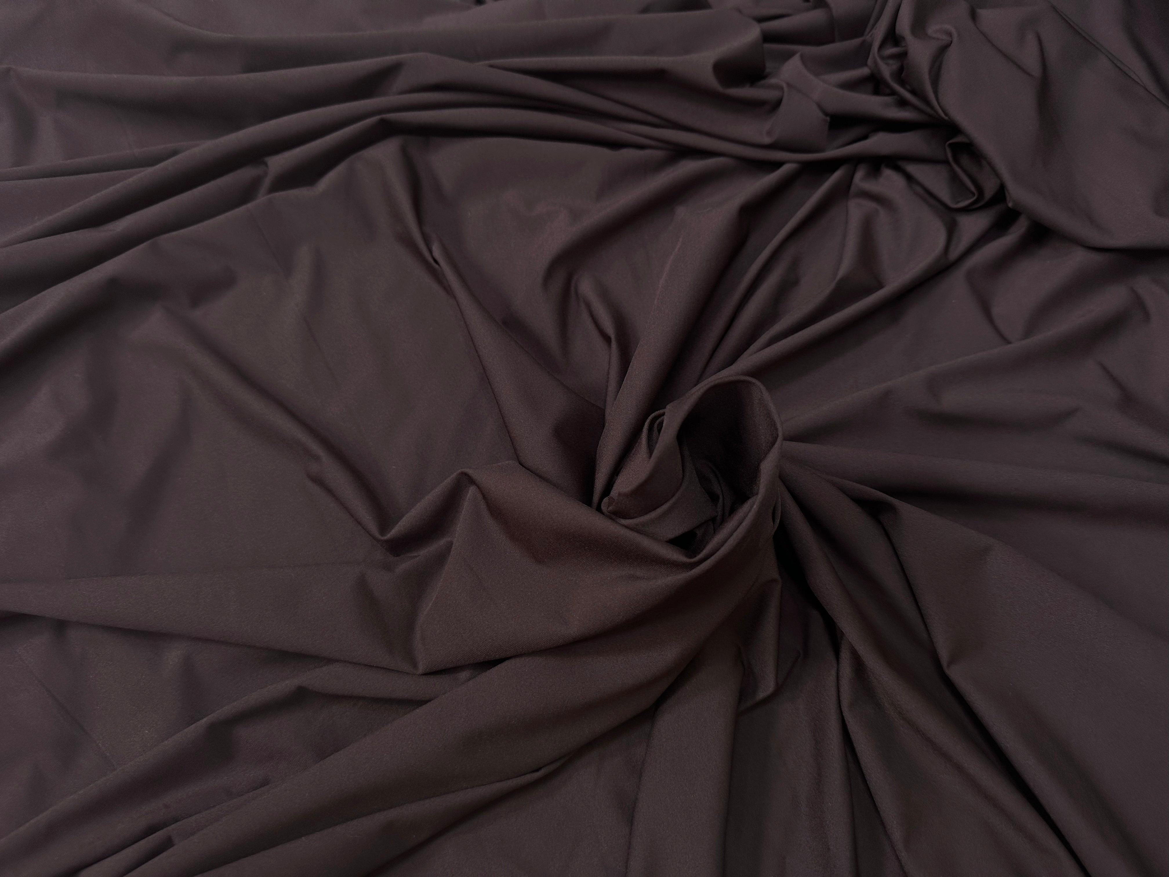 JERSEY LISSE POLYAMIDE MARRONÂ - My Little Coupon