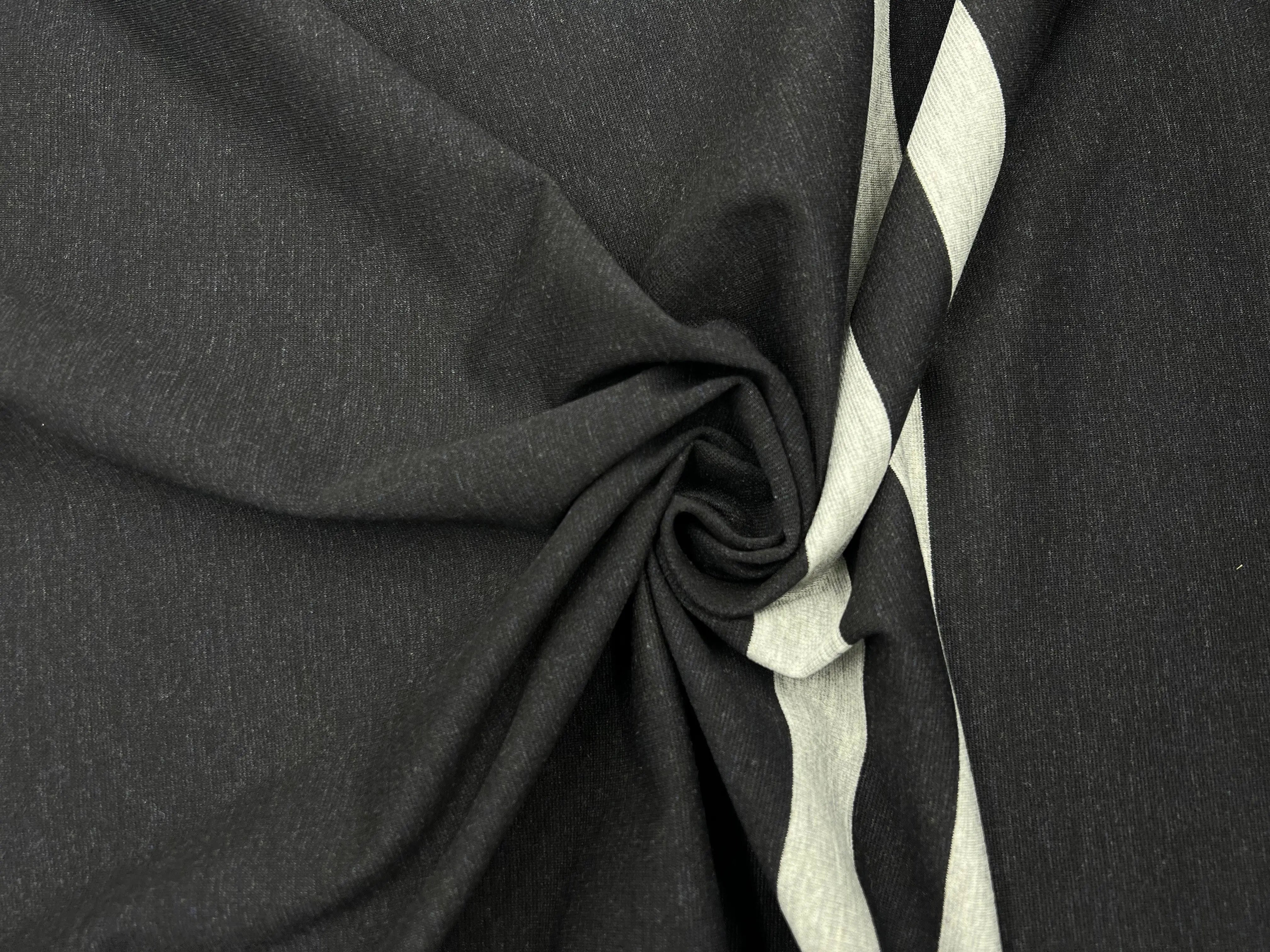 JERSEY LOURD STRETCH MOUTONNÉ NOIR - My Little Coupon - tissu - coudre