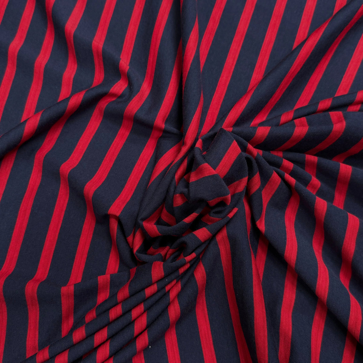 JERSEY MARINIÈRE RAYURES BLEU MARINE ET ROUGE COTON STRETCH FABRICATION RÉGION DE TROYES 🇫🇷 - My Little Coupon