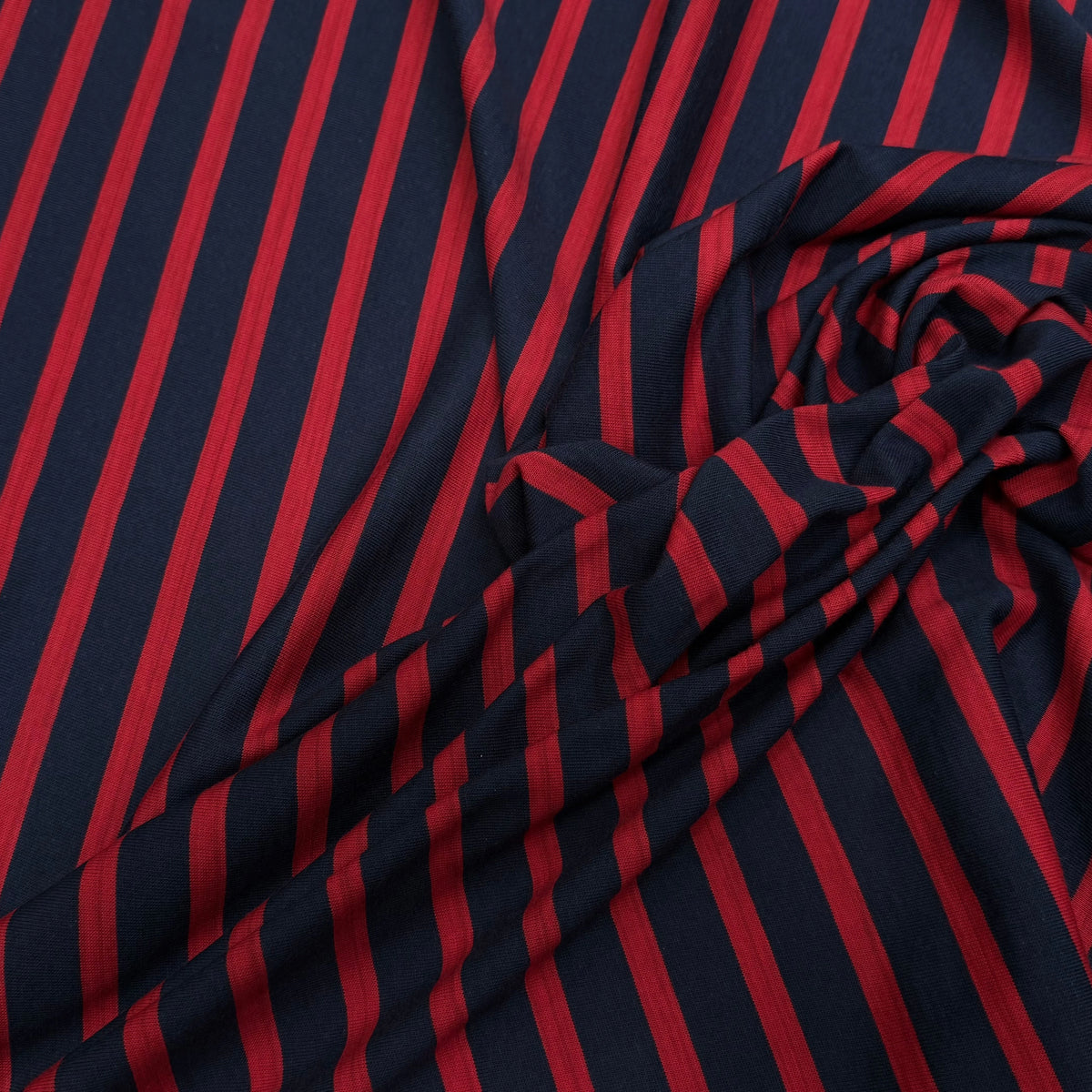 JERSEY MARINIÈRE RAYURES BLEU MARINE ET ROUGE COTON STRETCH FABRICATION RÉGION DE TROYES 🇫🇷 - My Little Coupon