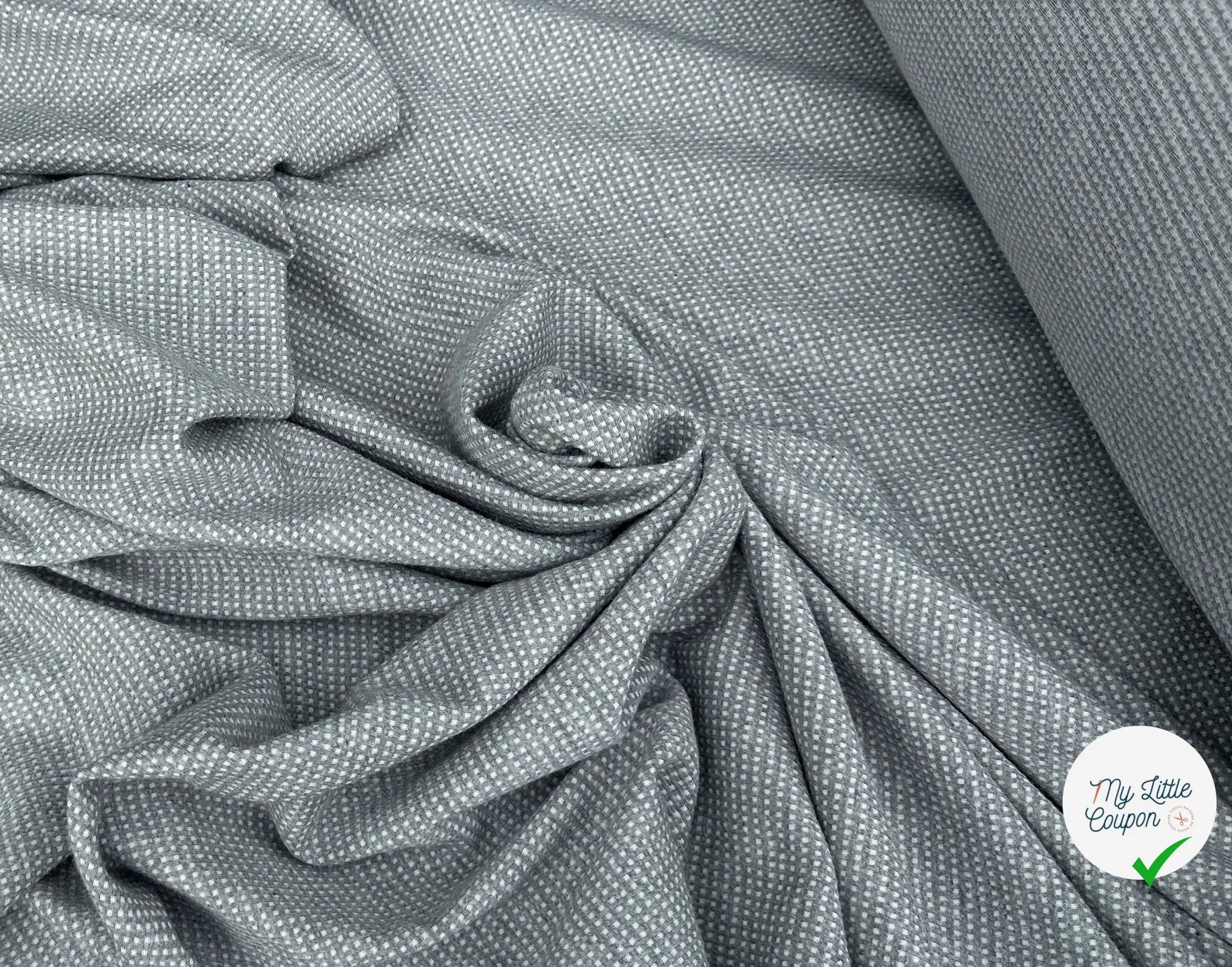 JERSEY MINI CARREAUX STEEL/ ECRU MSO