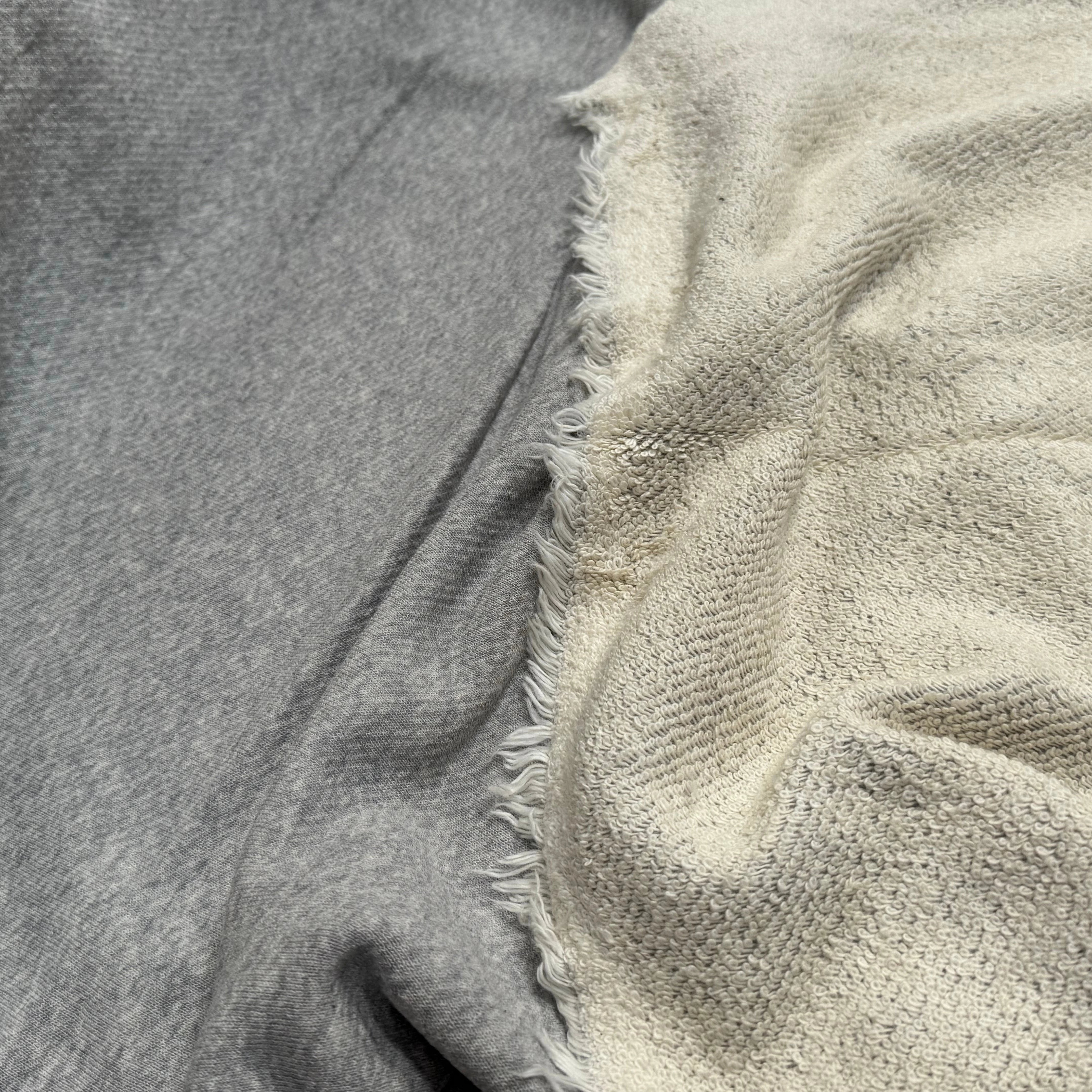 JERSEY MOLLETON COTON SWEAT GRIS ÉCRU ULTRA STRETCH - My Little Coupon