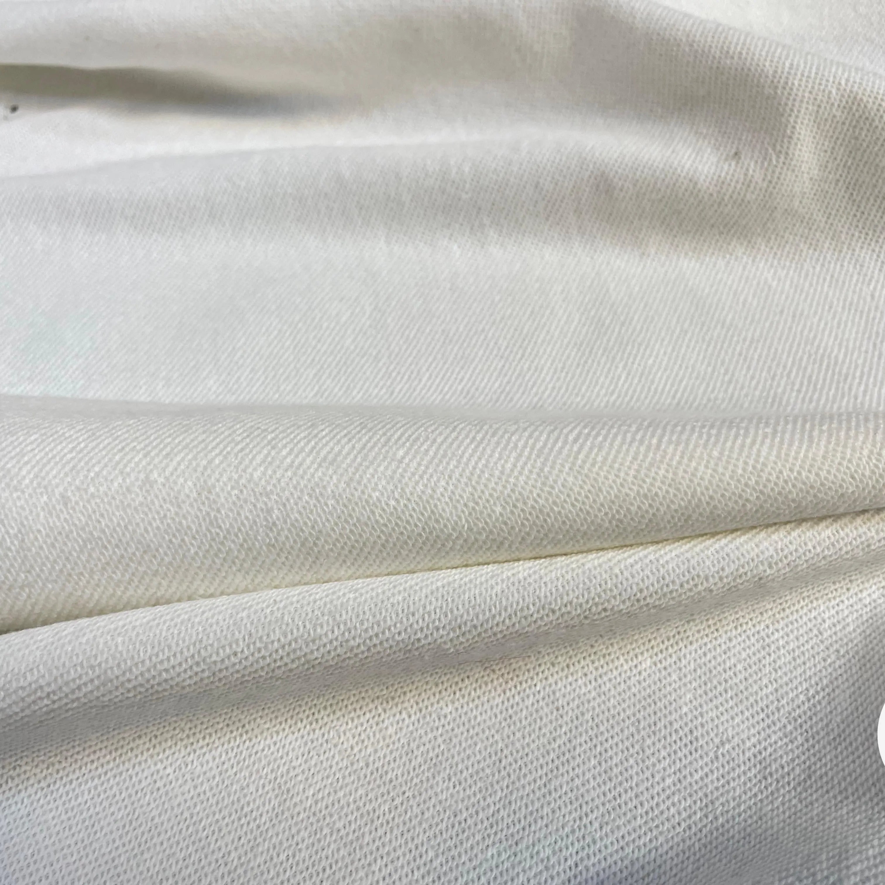 JERSEY MOLLETON ENVERS GRATTÉ BLANC - My Little Coupon